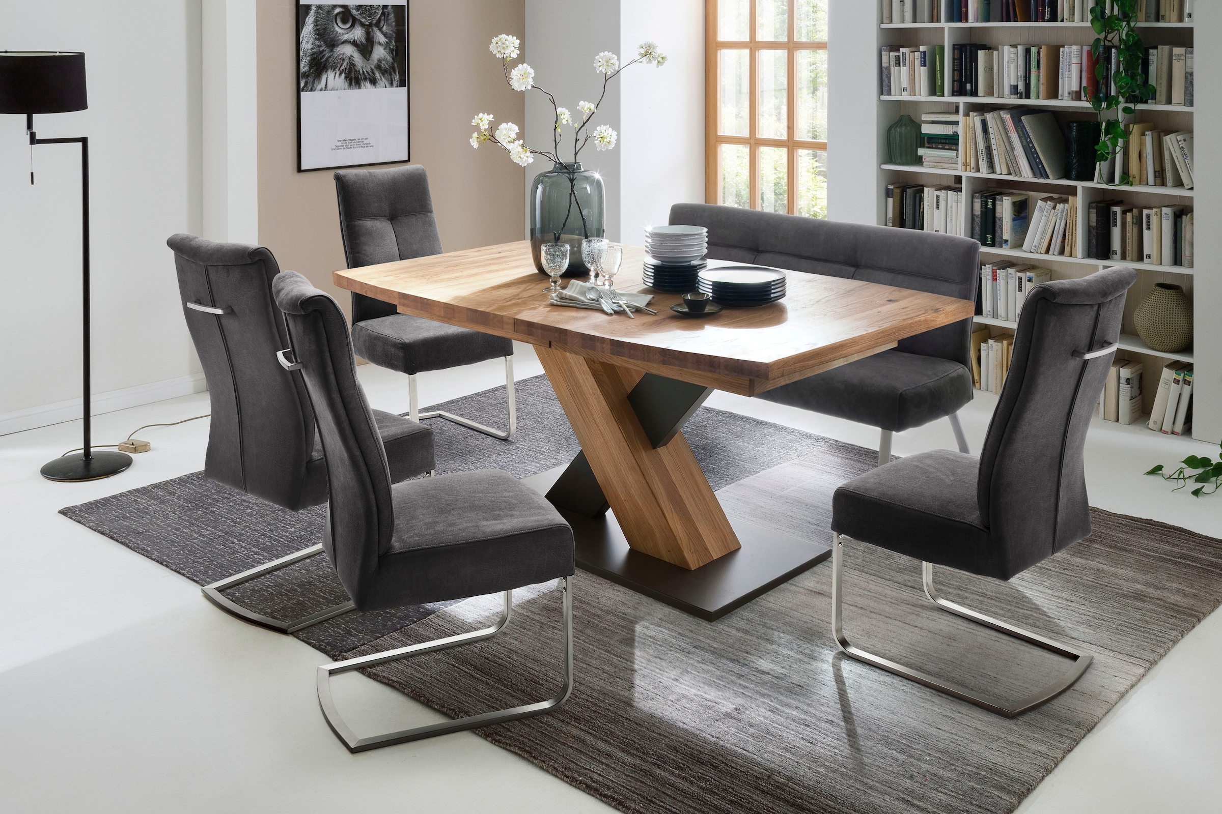MCA furniture Polsterbank »Talena«, mit einem Edelstahl Gestell, in zwei Farbvarianten und zwei Breite