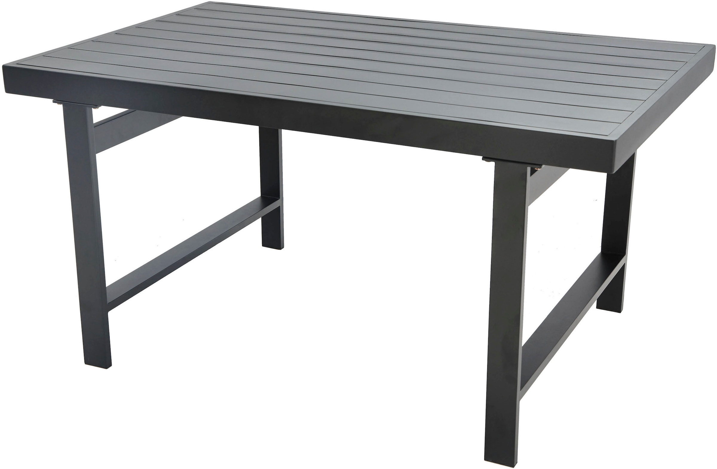 KONIFERA Gartenlounge-Set »New Jersey« Set, 2x Sofa, 1x Bank, 1x Tisch, 3x Sitzauflage, 7x Rückenkissen, 14 tlg. tlg. bestehend aus 2 Sofas, 1 Bank, 10 Sitz- und Rückenkissen, 1 Tisch