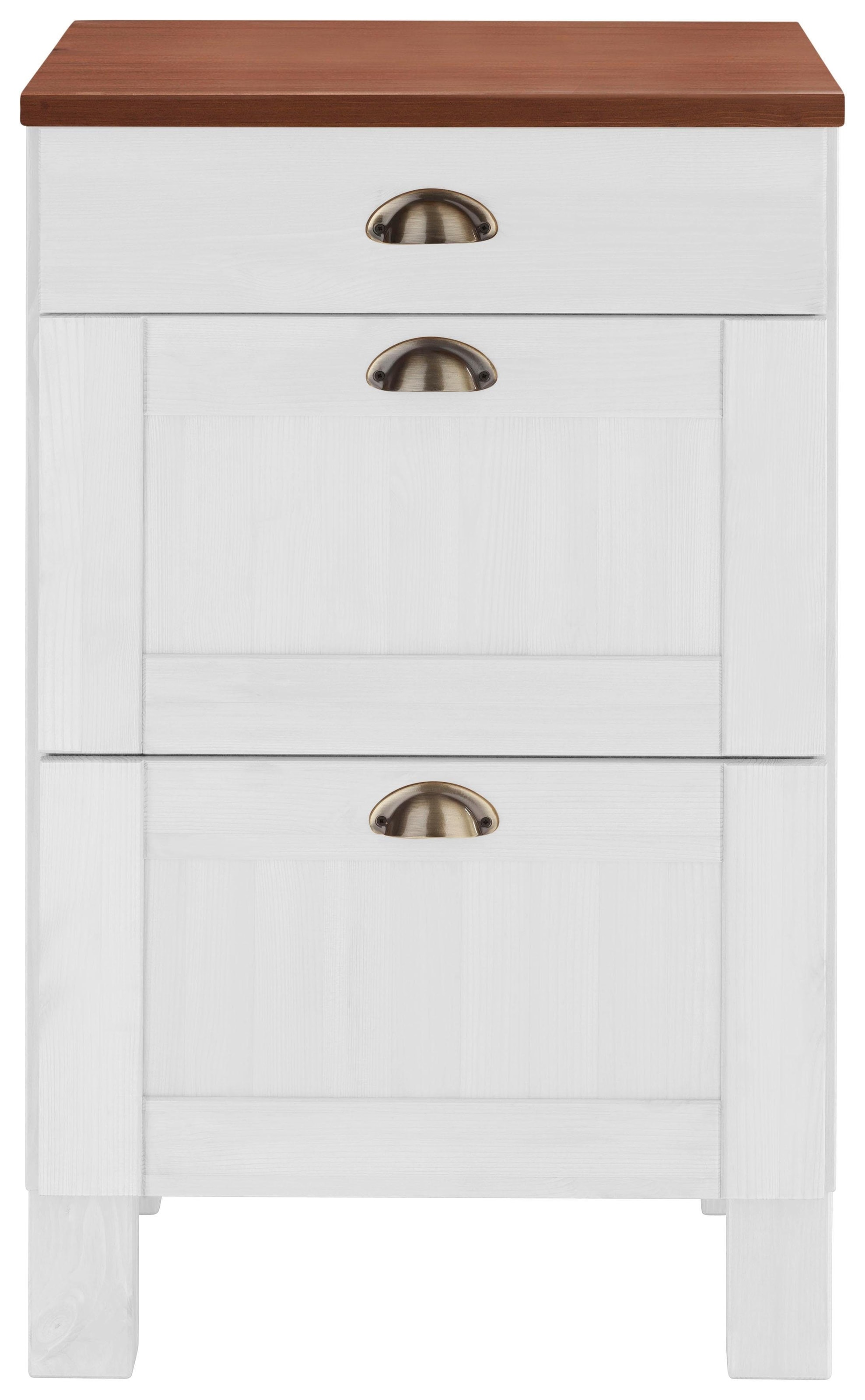 Home affaire Unterschrank »Oslo«, 50 cm breit, in 2 Tiefen, mit 23 mm Arbeitsplatte, 3 Schubladen