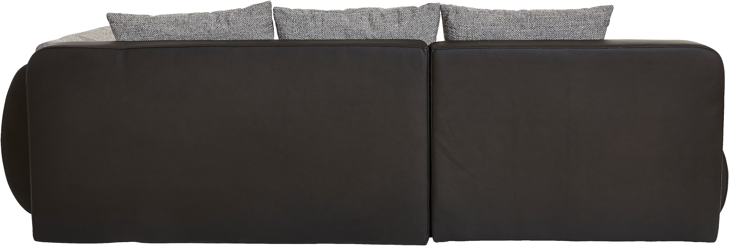INOSIGN Ecksofa »Imola elegant und bequem, aktuelle Steppung im Sitz, L-Form«, wahlweise mit Bettfunktion