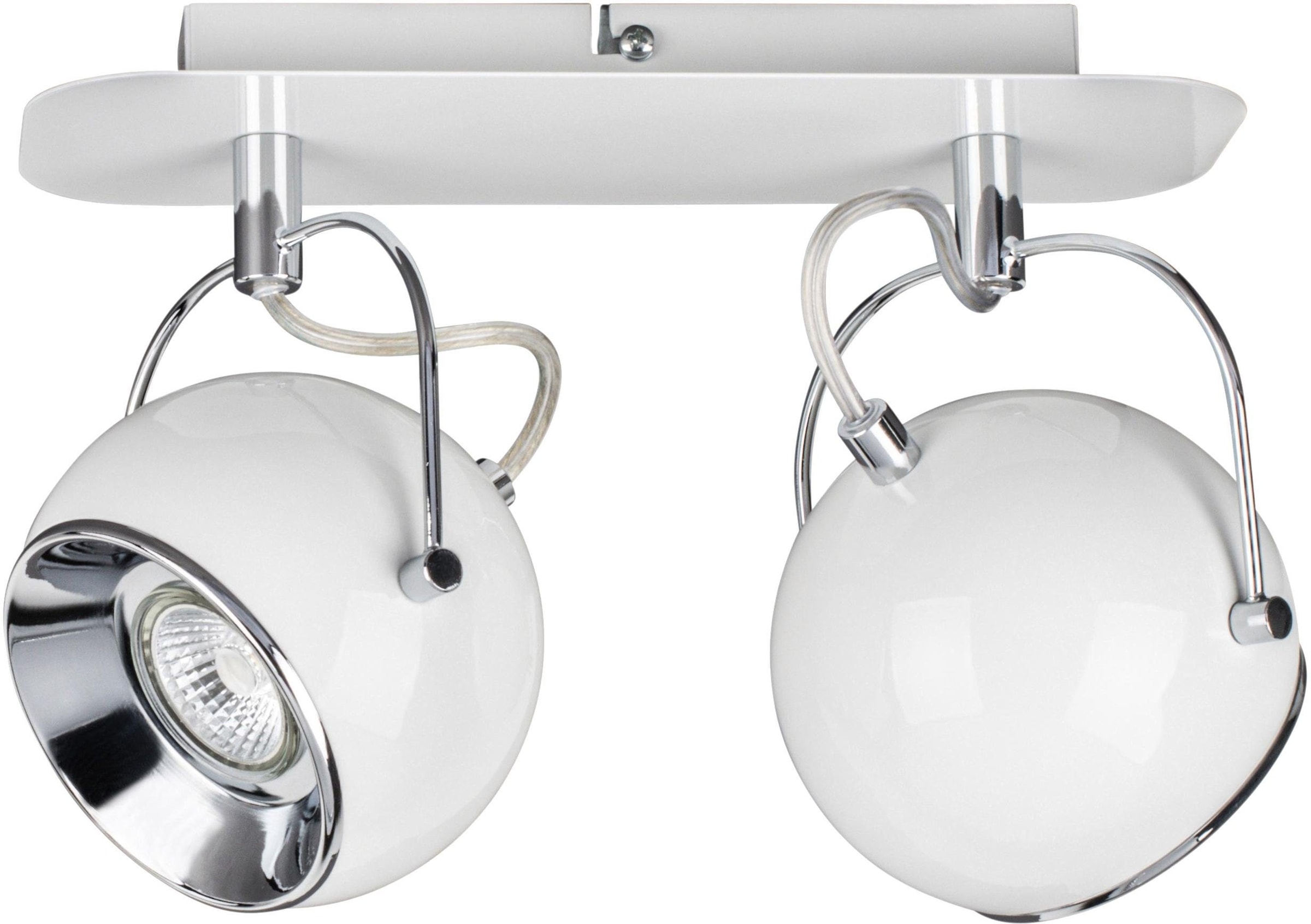 SPOT Light Deckenstrahler »BALL«, inklusive LED-Leuchtmittel 2 x GU10   Spo günstig online kaufen