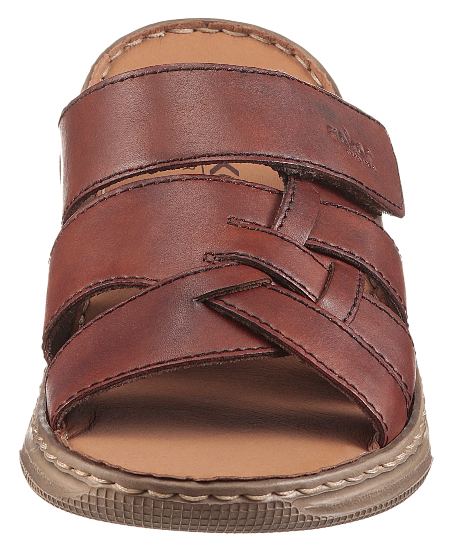 Rieker Pantolette, Strandschuh, Sommerschuh, Hausschuh mit Klettriemchen