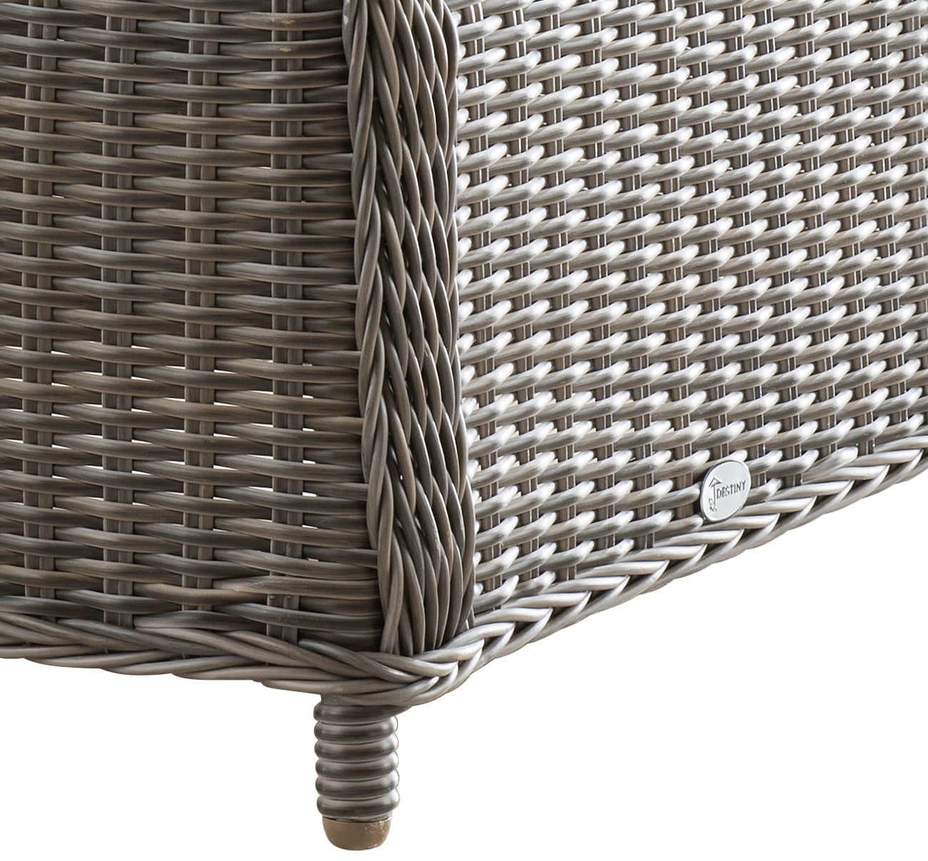Destiny Fußhocker »CASA«, 66x58cm, Aluminium, Polyrattan, inkl. Auflagen