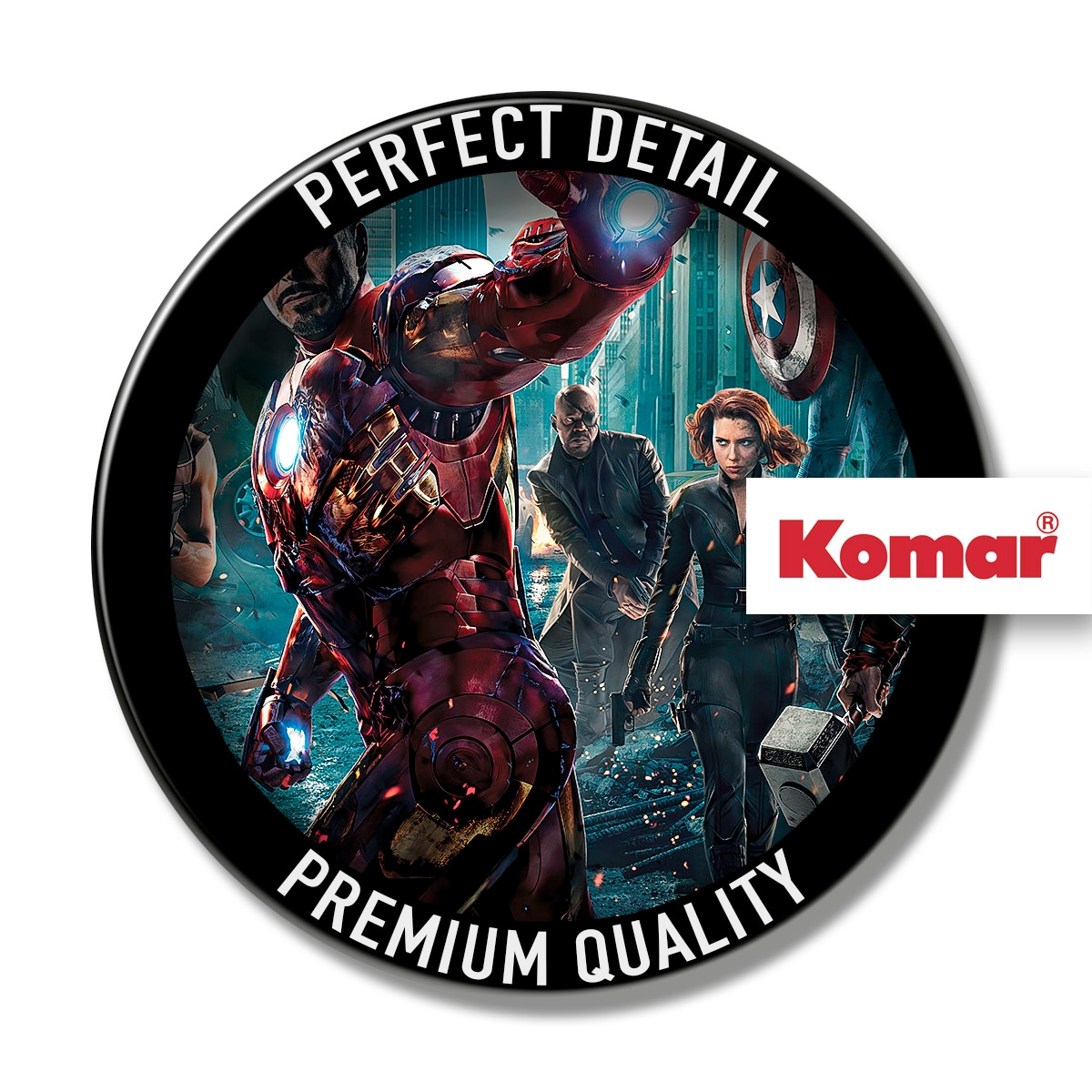 Komar Fototapete »Avengers-Movie-Poster - Größe 184 x 254 cm«, bedruckt, Kinderzimmer