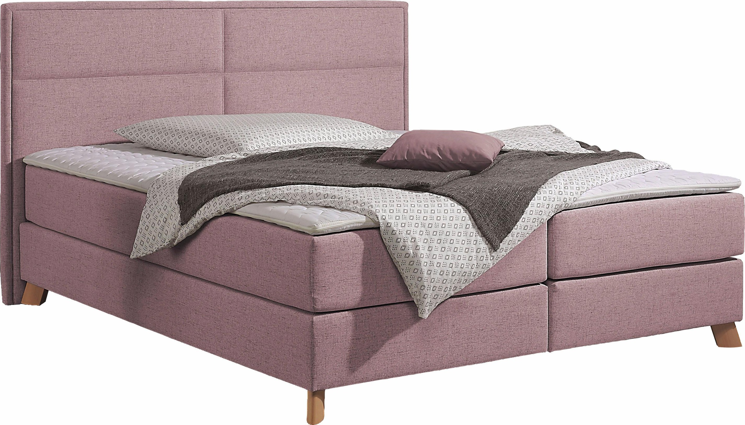 Home affaire Boxspringbett »Caria«, in 5 Breiten, 3 Matratzen-Ausführungen, günstig online kaufen