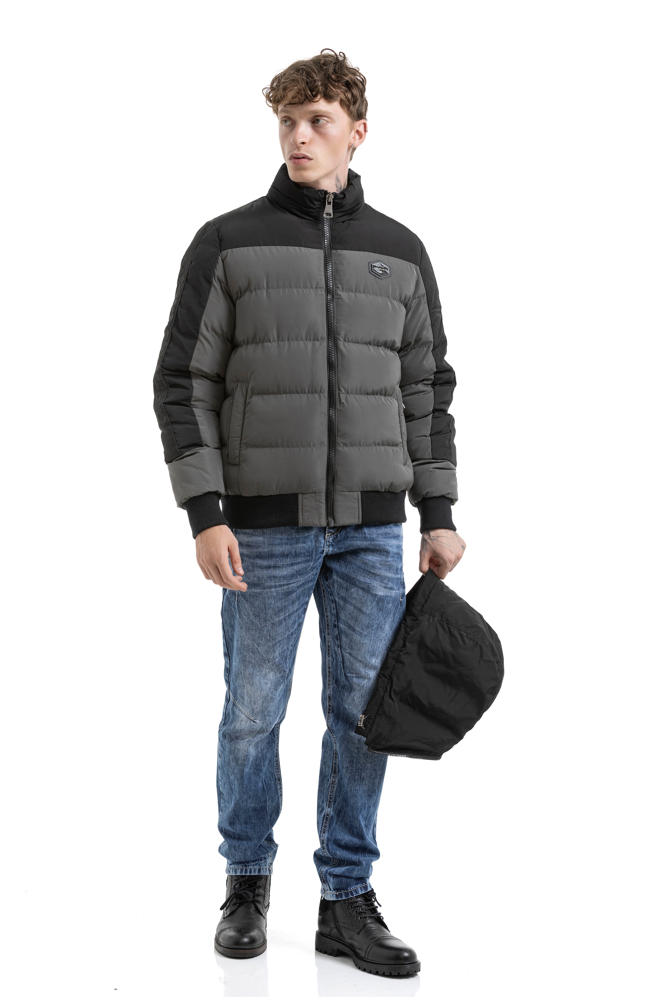Cipo & Baxx Steppjacke mit Kapuze