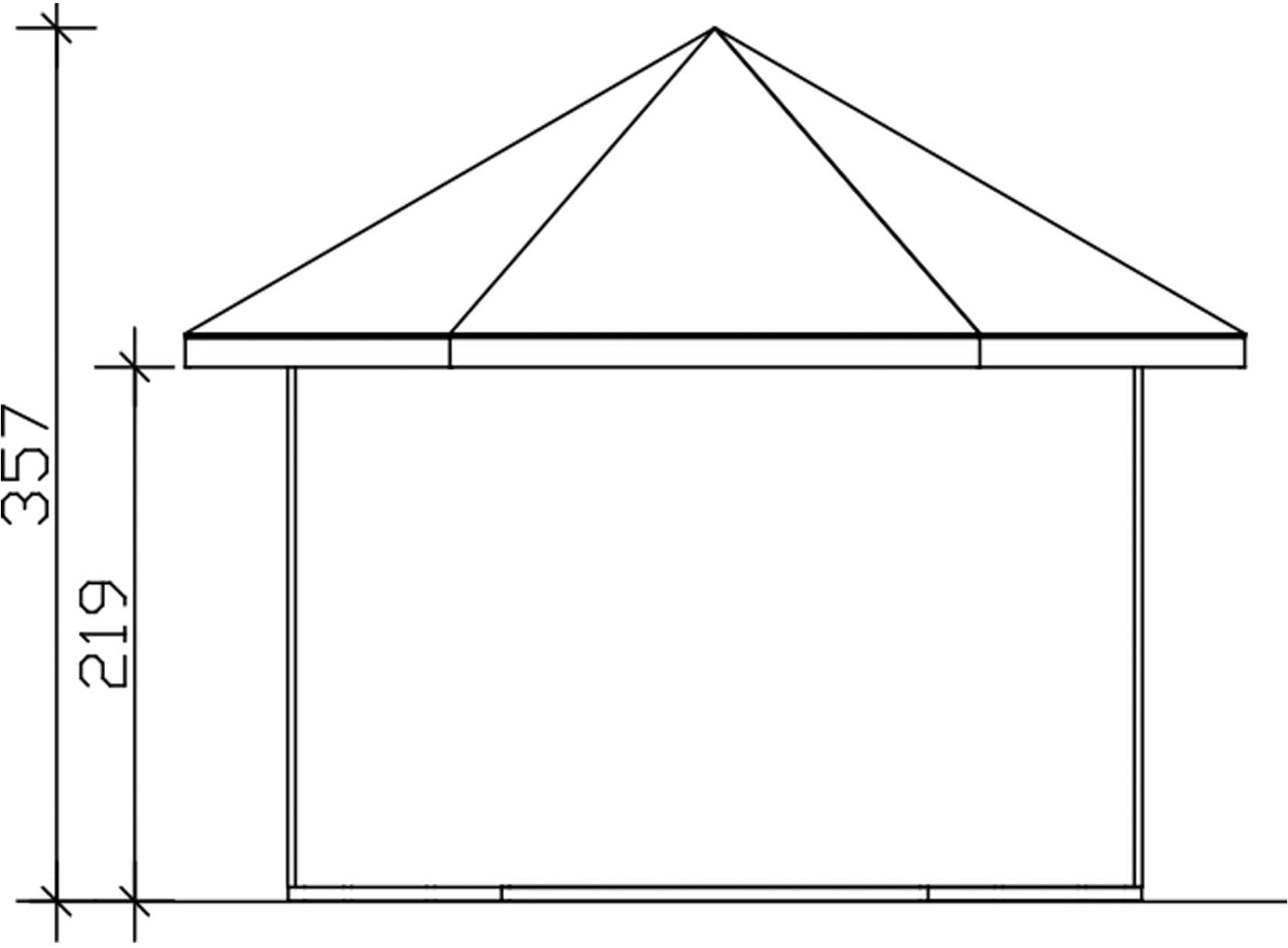 Skanholz Holzpavillon »Madeira«, 303 x 350 cm