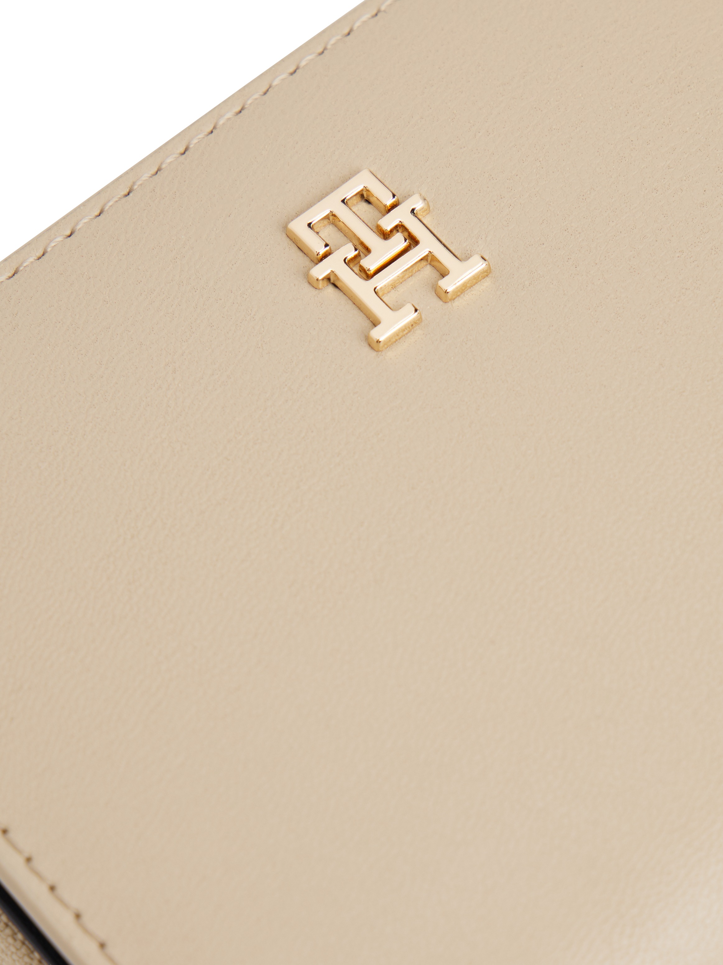 Tommy Hilfiger Geldbörse »TH ICON MED ZA FLAP«, Damen Geldbeutel, Portemonnai mit edlem TH-Logoemblem