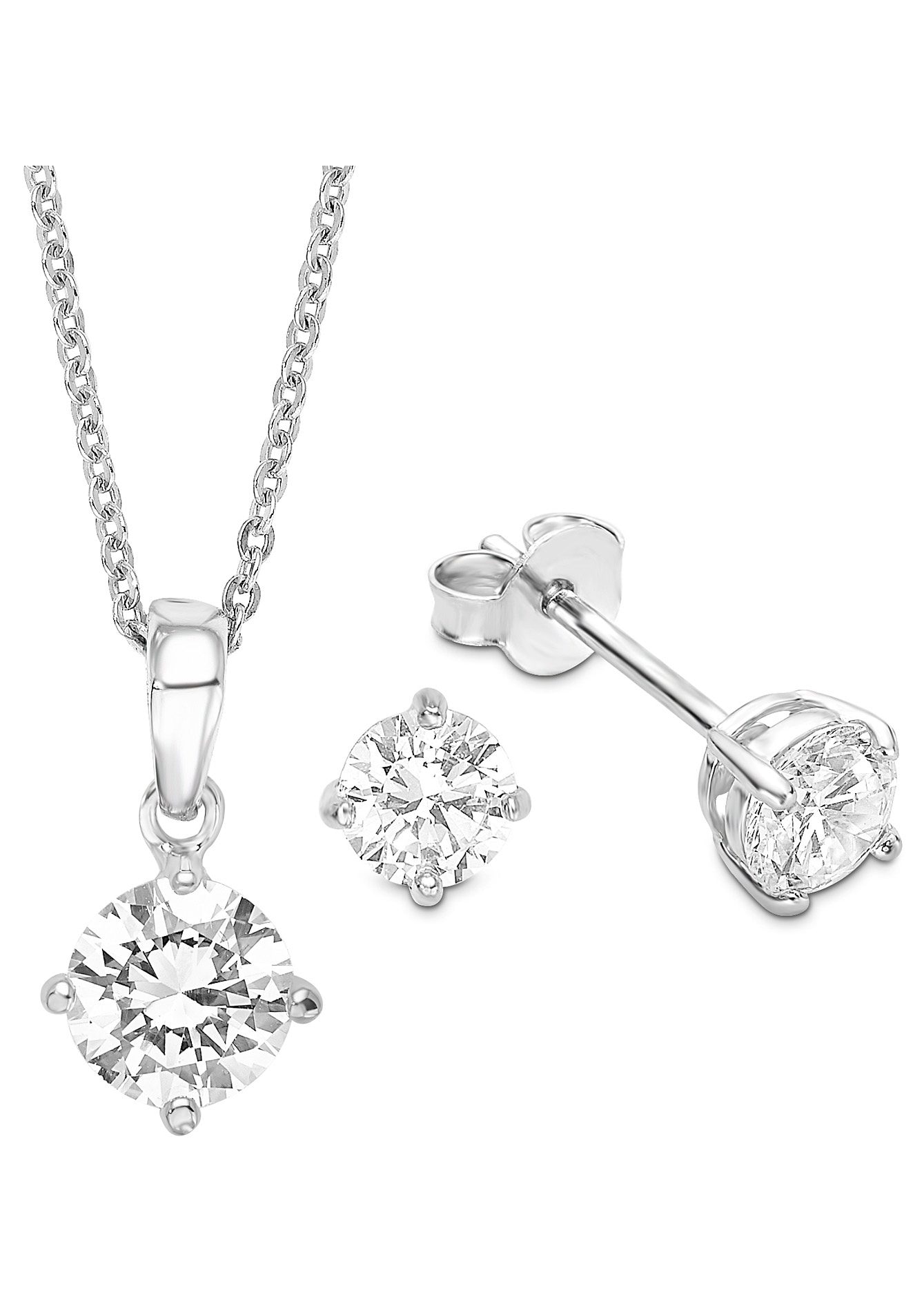 Amor Schmuckset »9964888, Ohrringe«, tlg.), (Set, und Zirkonia 4 online Halskette kaufen mit