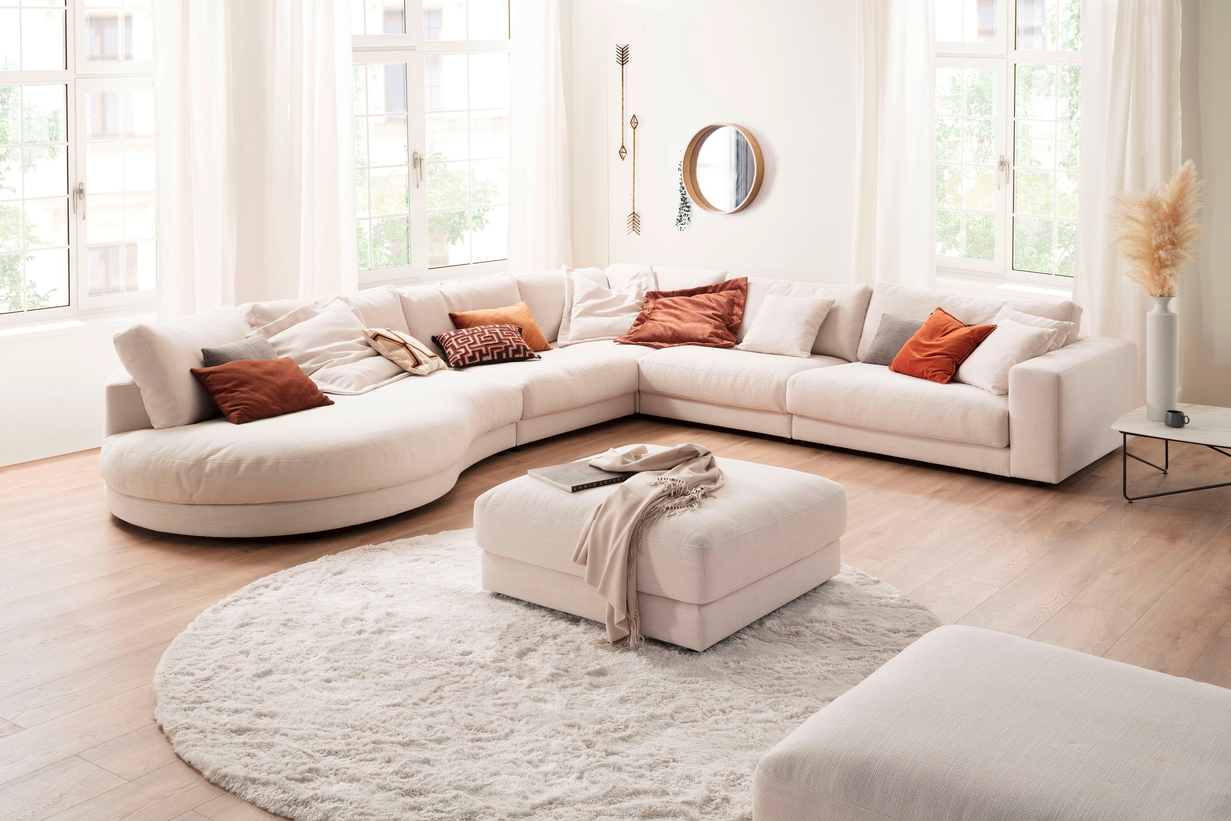 3C Candy Ecksofa Enisa II, bequem und komfortabel, Mega Familiensofa, L-For günstig online kaufen