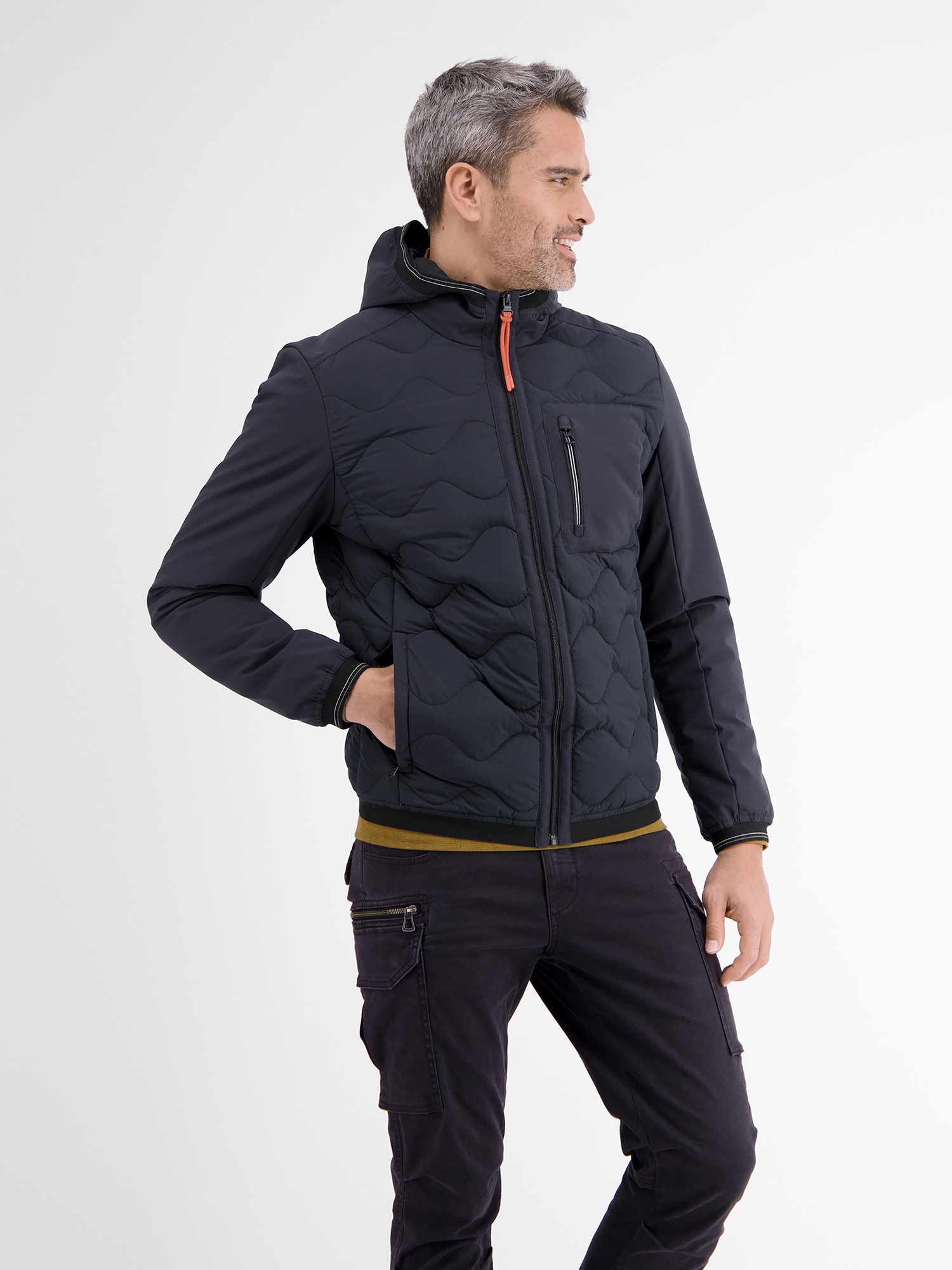LERROS Outdoorjacke »LERROS Softshell-Hybrid Blouson«, mit Kapuze, Windabweisend