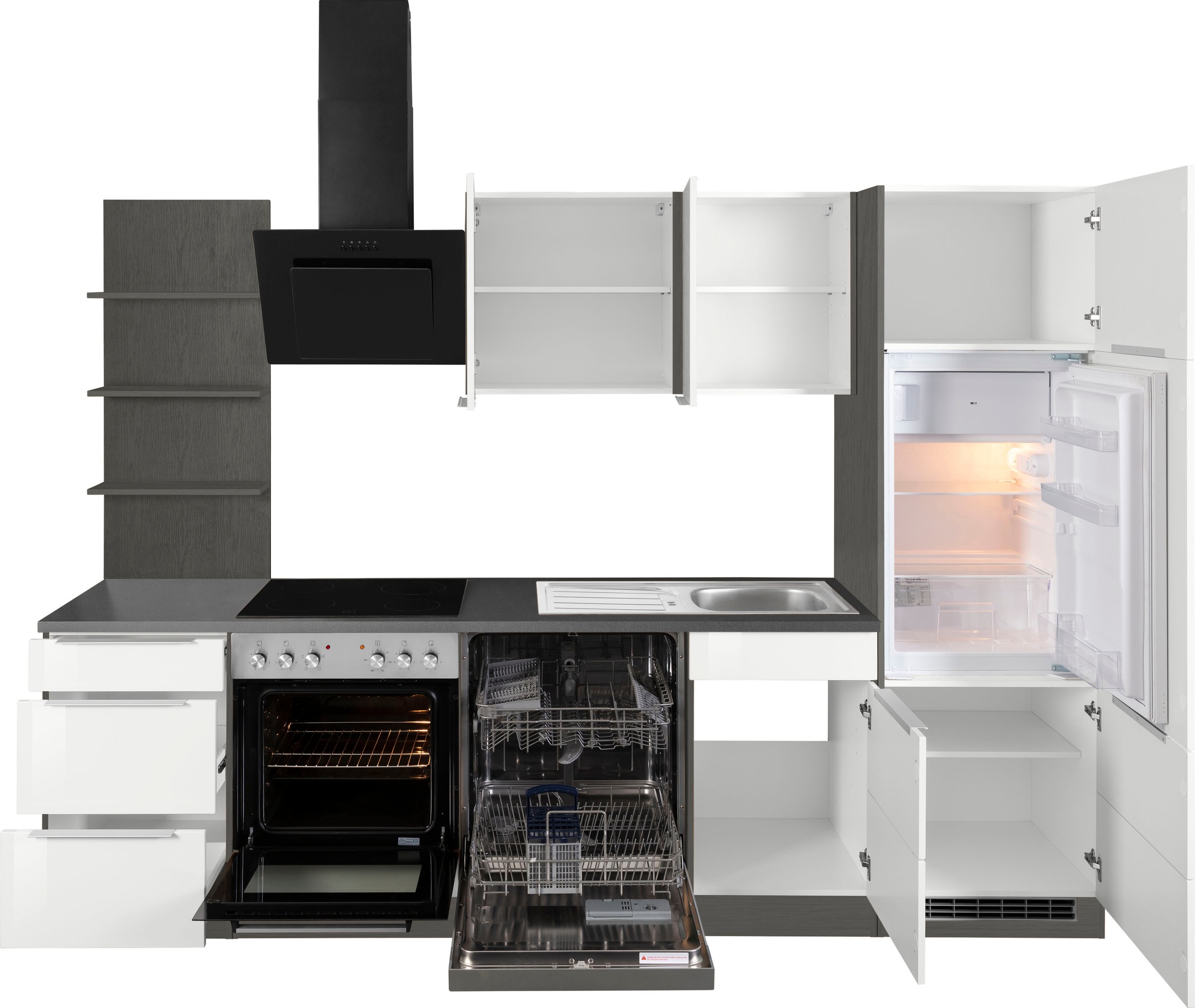 HELD MÖBEL Küchenzeile »Brindisi«, 280 cm mit kaufen online Breite E-Geräten