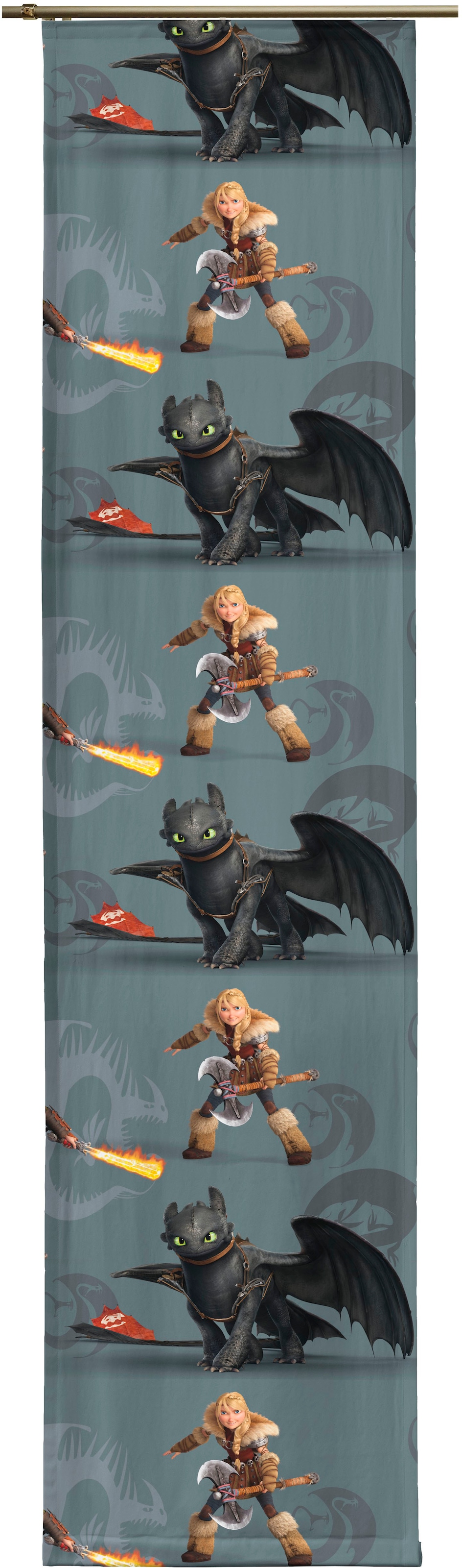 Wirth Schiebegardine »Dragons« Paneelwagen 1 Stk. tlg. Universal Pictures günstig online kaufen