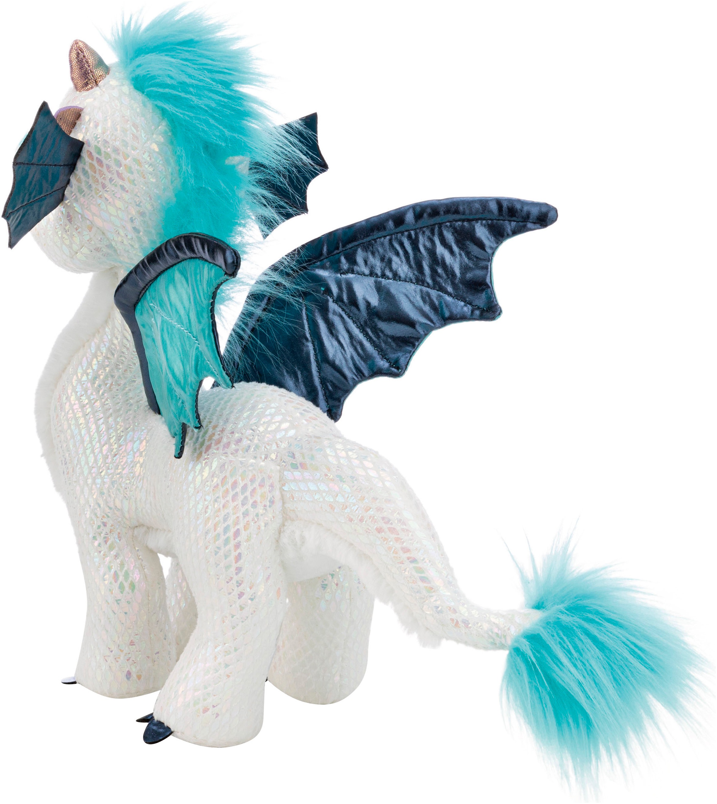 Nici Kuscheltier »Winter, Drache Zafura, 35 cm stehend«, sitzend; enthält recyceltes Material