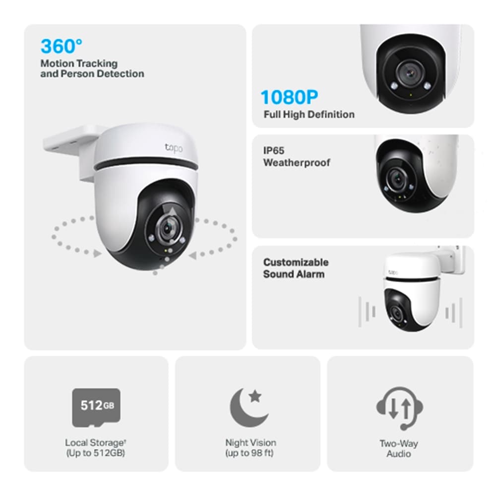 TP-Link Überwachungskamera »Tapo C500 Outdoor Pan/Tilt Security IP Kamera«, Außenbereich