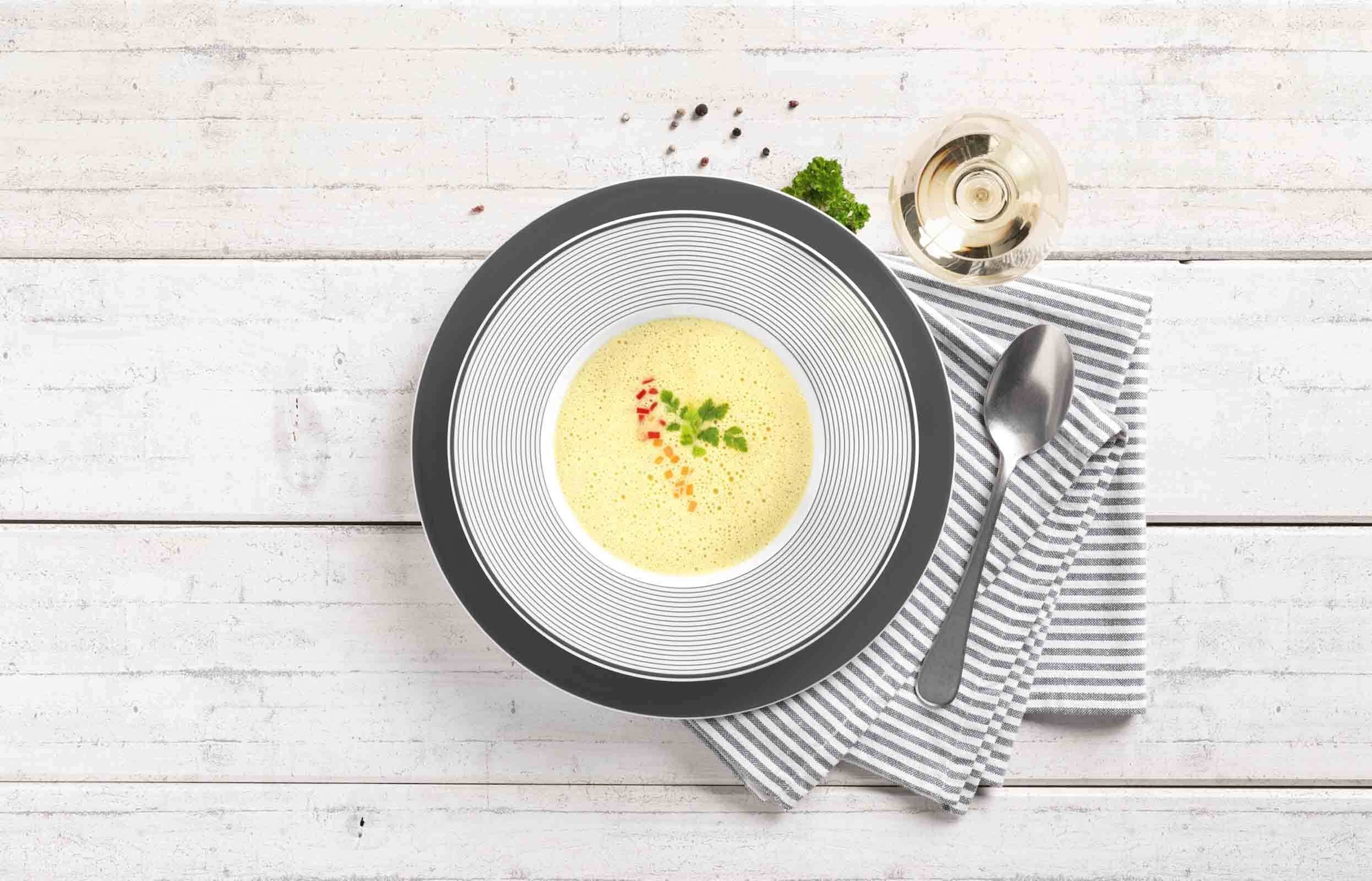 Seltmann Weiden Suppenteller »Suppenteller No Limits Moments ø 23,7 cm 6er Set weiß-grau«