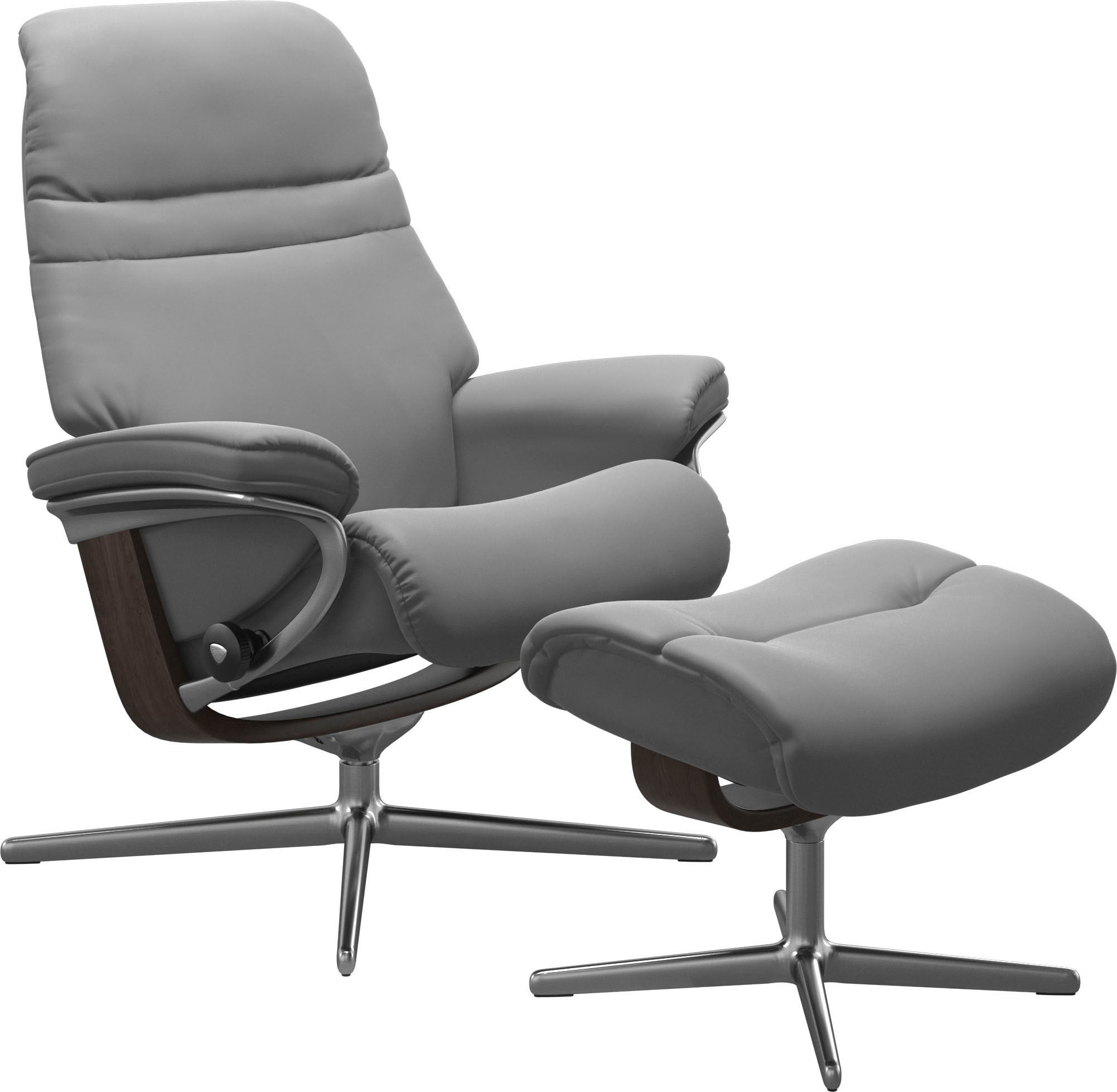 Stressless Fußhocker "Sunrise" mit Cross Base, Größe S, M & L, Holzakzent W günstig online kaufen