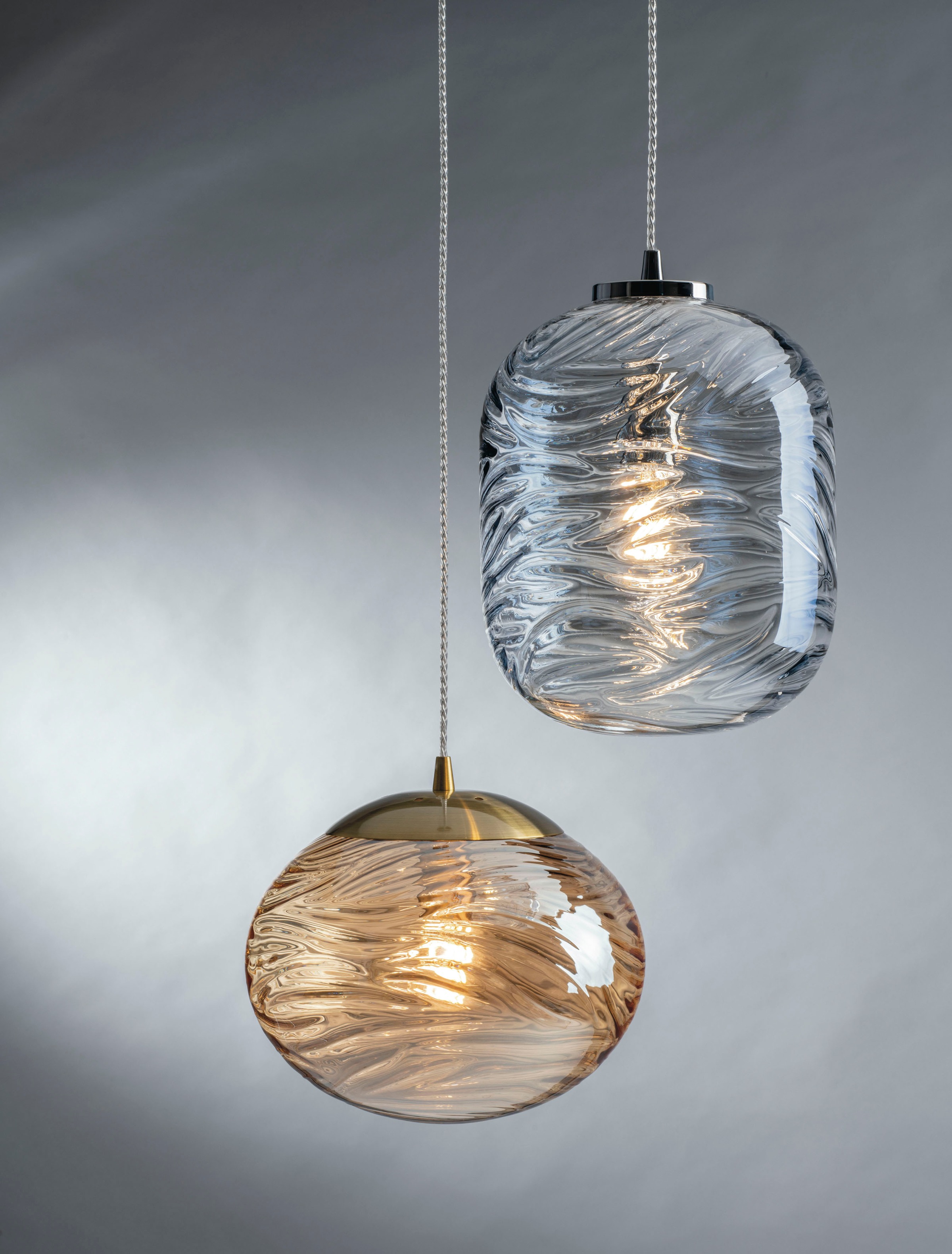 ECO-LIGHT Hängeleuchte »Nereide«, Leuchtmittel E27 | Leuchtmittel wechselbar, hochwertiges Glas