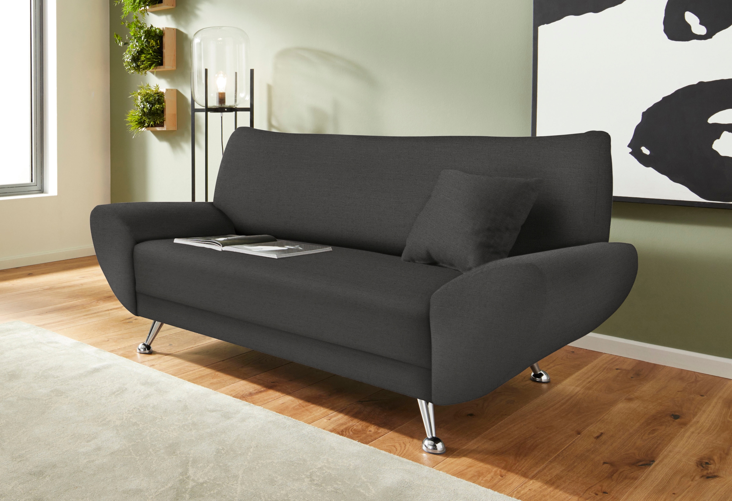 Home affaire 2-Sitzer »Saltare, elegant und komfortabel, toller Designfuß«