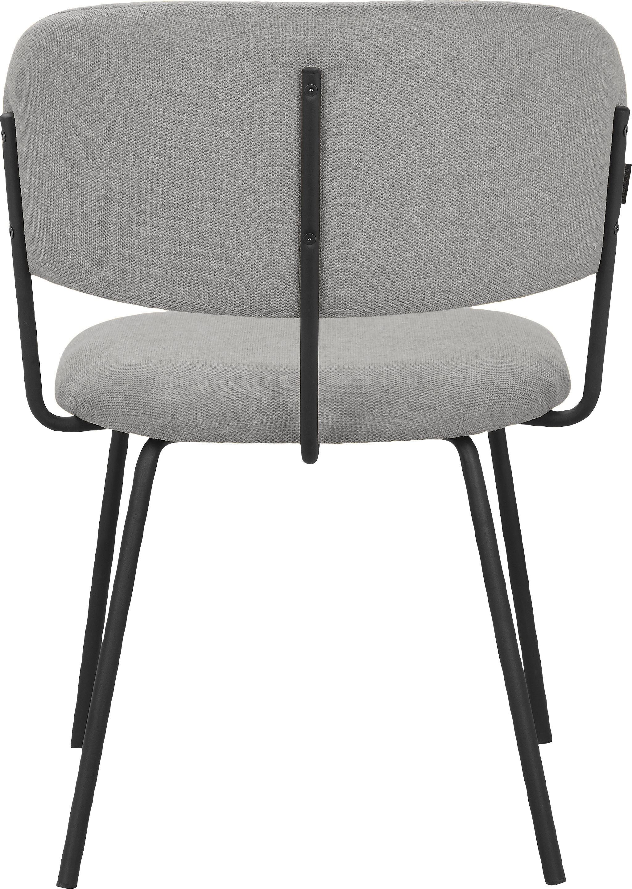 INOSIGN Esszimmerstuhl »Taous«, 2 St., Webstoff, Sitz und Rücken mit Polsterung, mit Gestell aus Metall, Sitzhöhe 48 cm