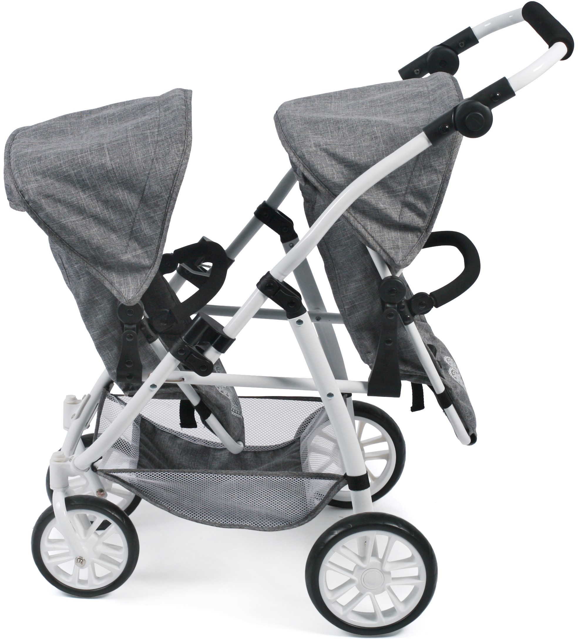CHIC2000 Puppen-Zwillingsbuggy »Vario, Jeans Grey«
