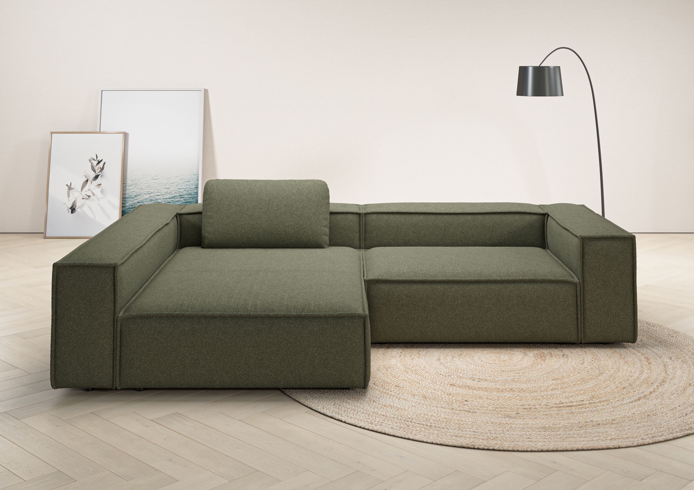 Places of Style Ecksofa »Watertown, moderne XXL L-Form, 306 cm breit«, Komf günstig online kaufen