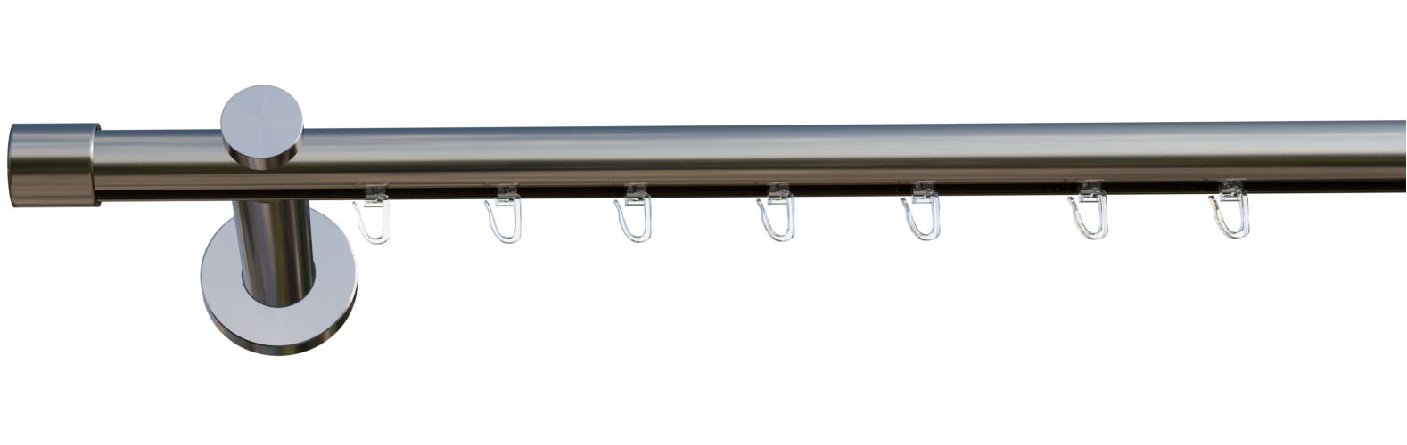 indeko Gardinenstange »Consul« Ø 16 mm 1 läufig-läufig Wunschmaßlänge Innenlauf Komplett-Set inkl. Gleitern und Montagematerial