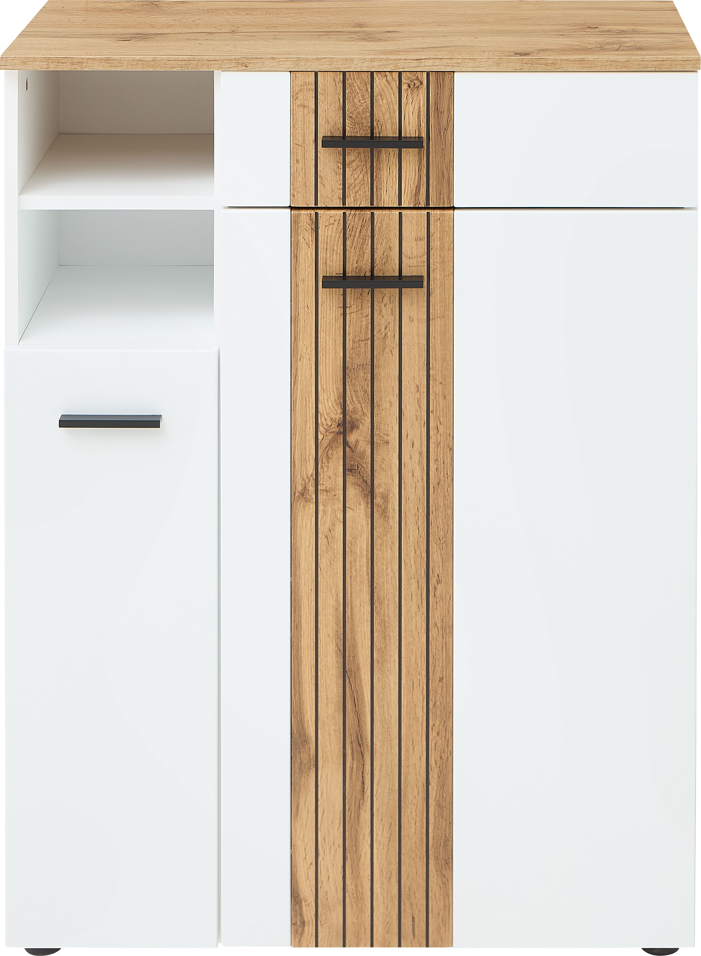 Innostyle Schuhschrank »Schuhschrank Sparks, 80x106x38cm (B/H/T)«, (1 St.), 2 türig, 1 Schubkaste, 1 offene Fächer, Softclose