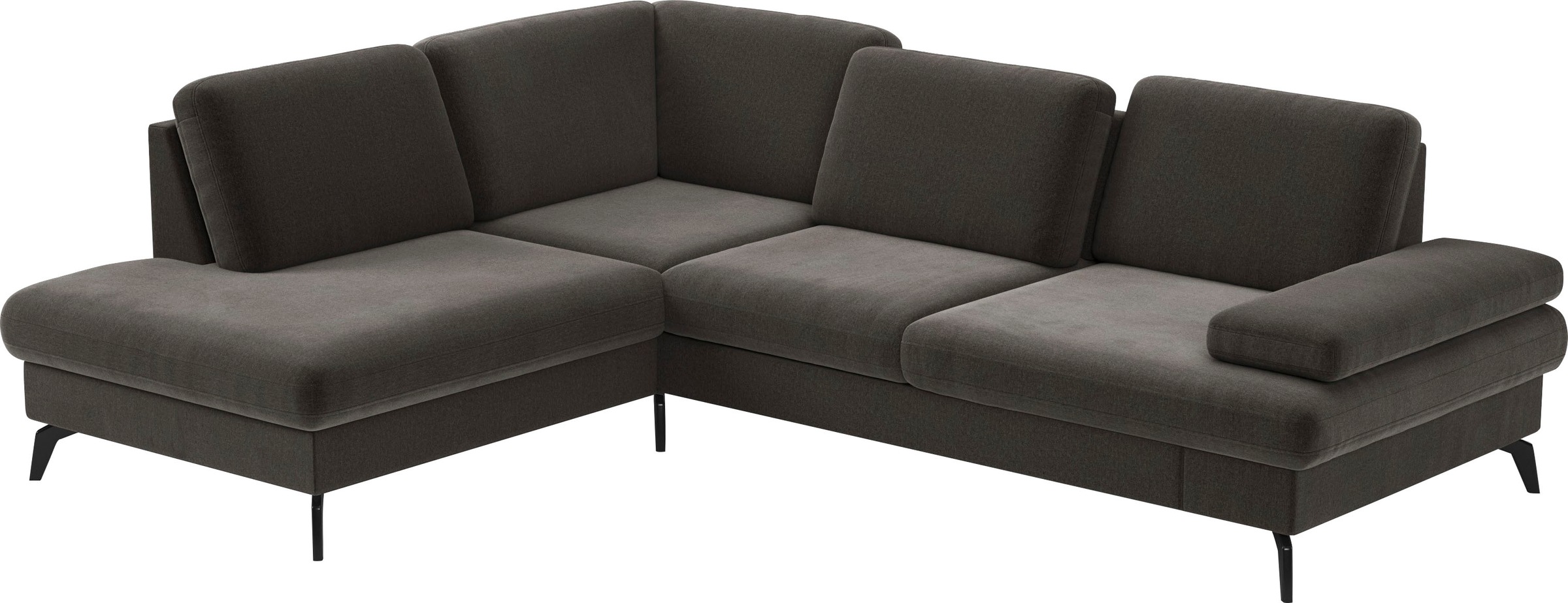 sit&more Ecksofa »Morris L-Form, inkl. Sitztiefenverstellung«, wahlweise mit Armteilverstellung, Bettfunktion & Bettkasten