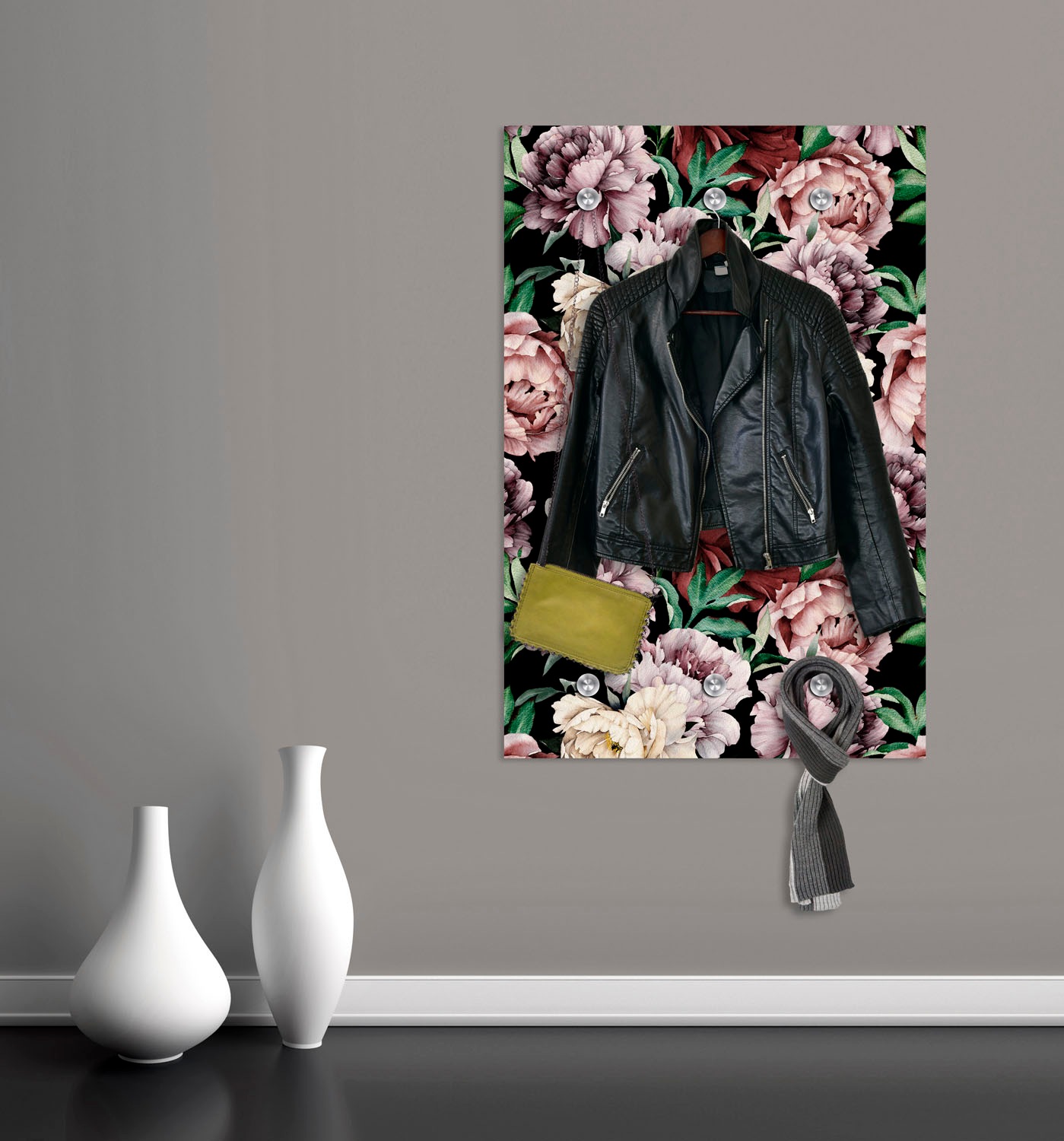 queence Garderobenleiste "Dandelion", Wand Garderobe, Pflanze, Pusteblume, günstig online kaufen