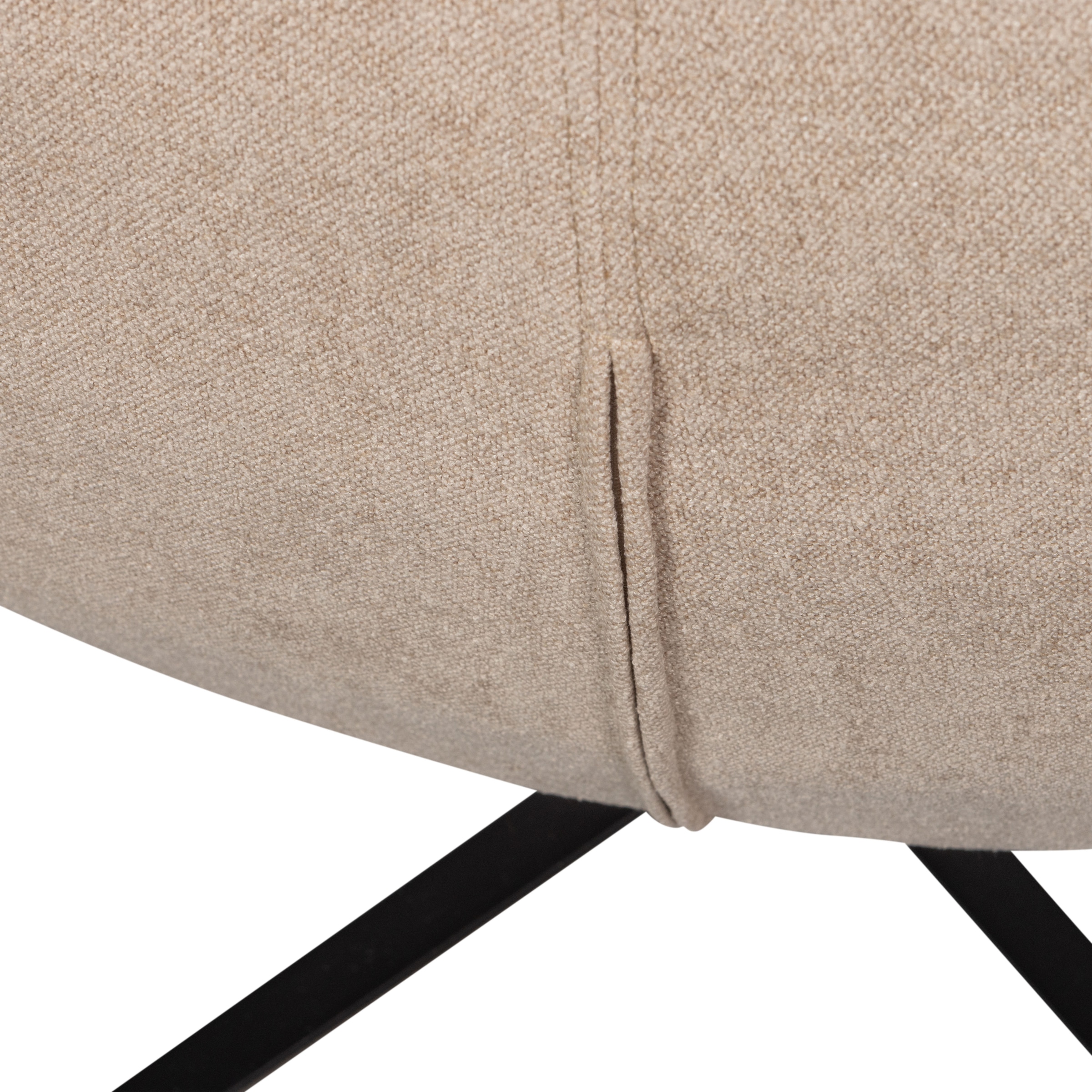 WOOOD Drehsessel »Maudi«, Metallgestell, gepolstert mit gewebtem Stoff, H 84 cm x B 74 cm