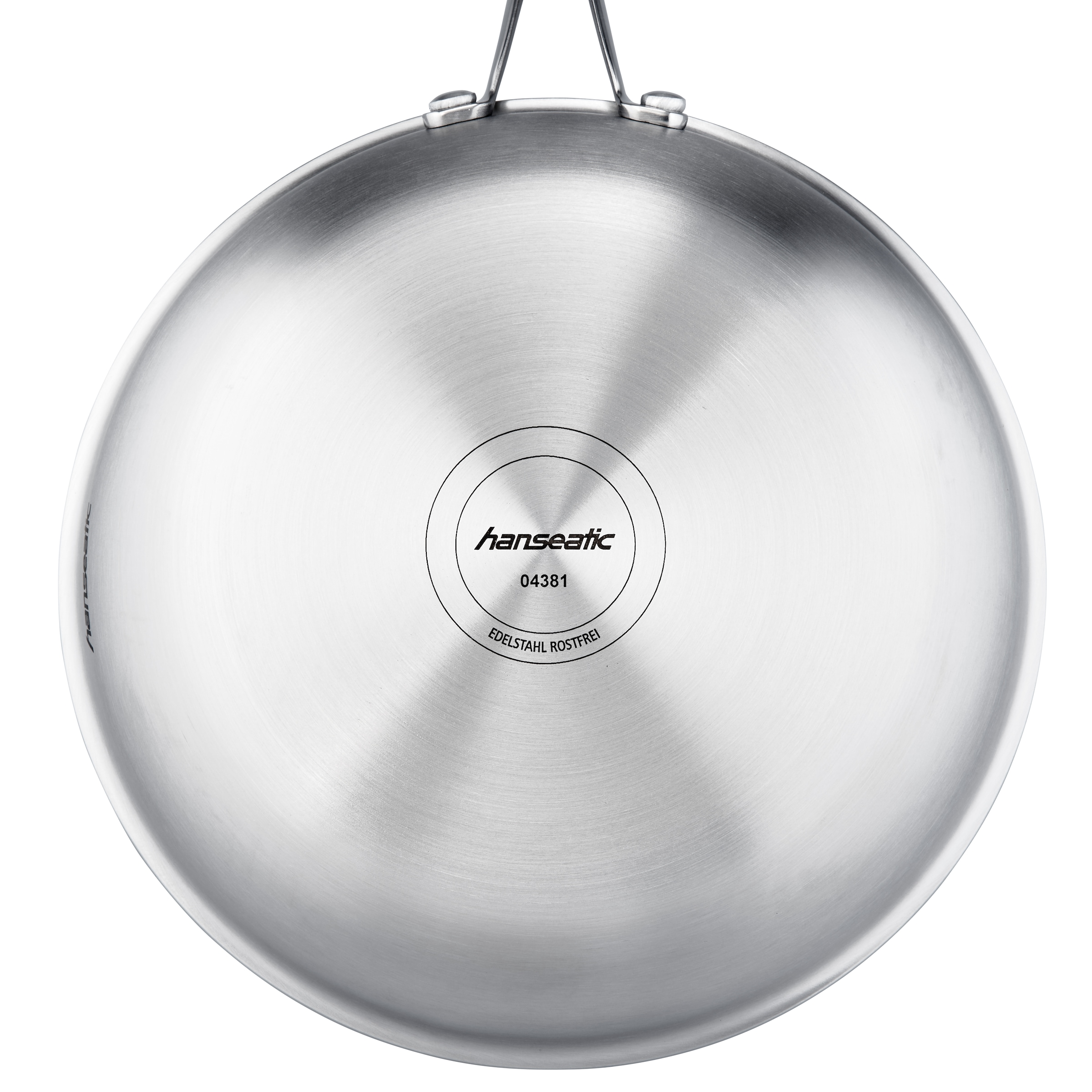 Hanseatic Wok »hanseatic«, Edelstahl, aus Dreischicht-Material mit Antihaft-Versiegelung, ø 28 cm, Induktion