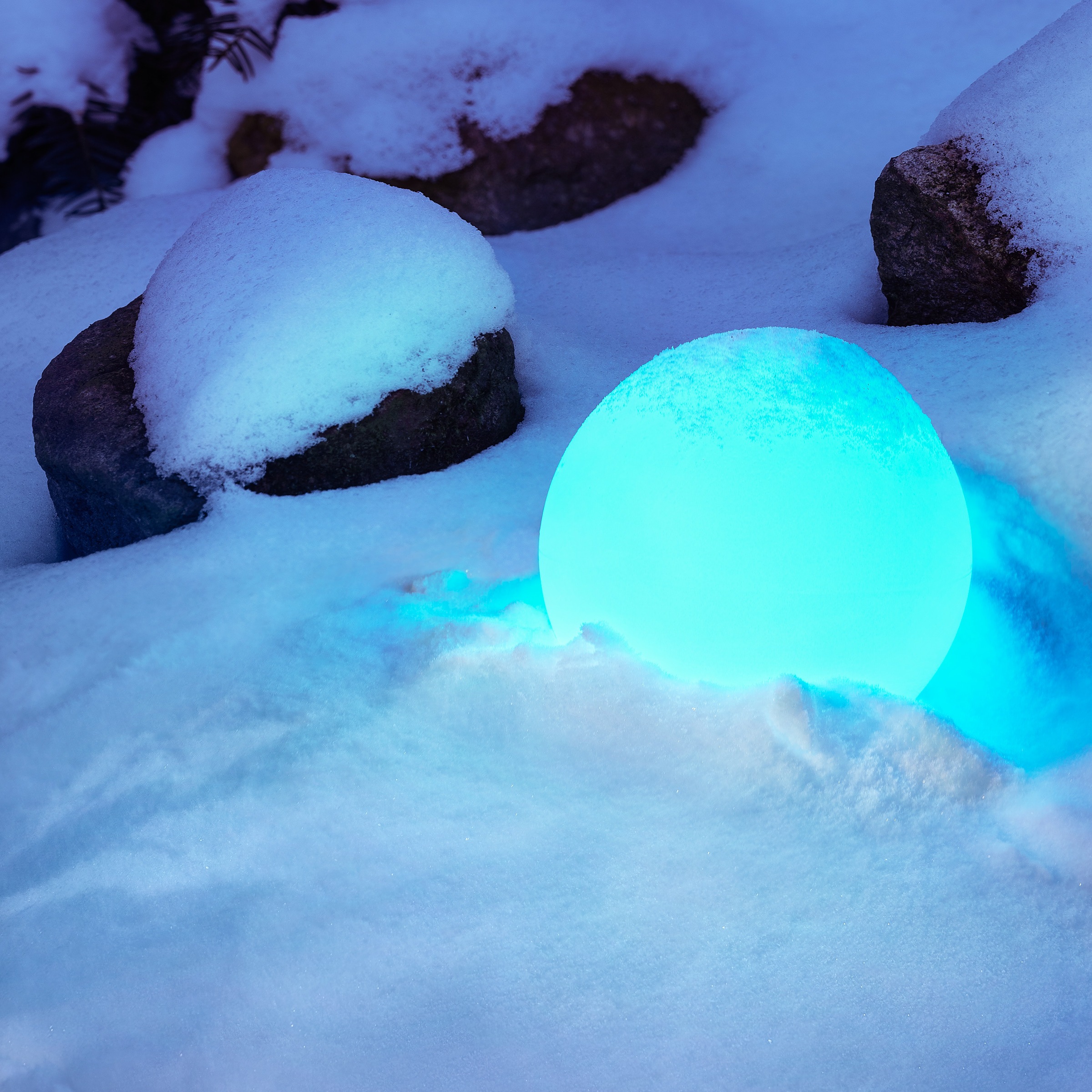 my home LED Solarleuchte »Orlaith, LED-Solar Kugel Ø 35 cm«, Leuchtmittel LED-Modul | LED fest integriert, mit Erdspieß