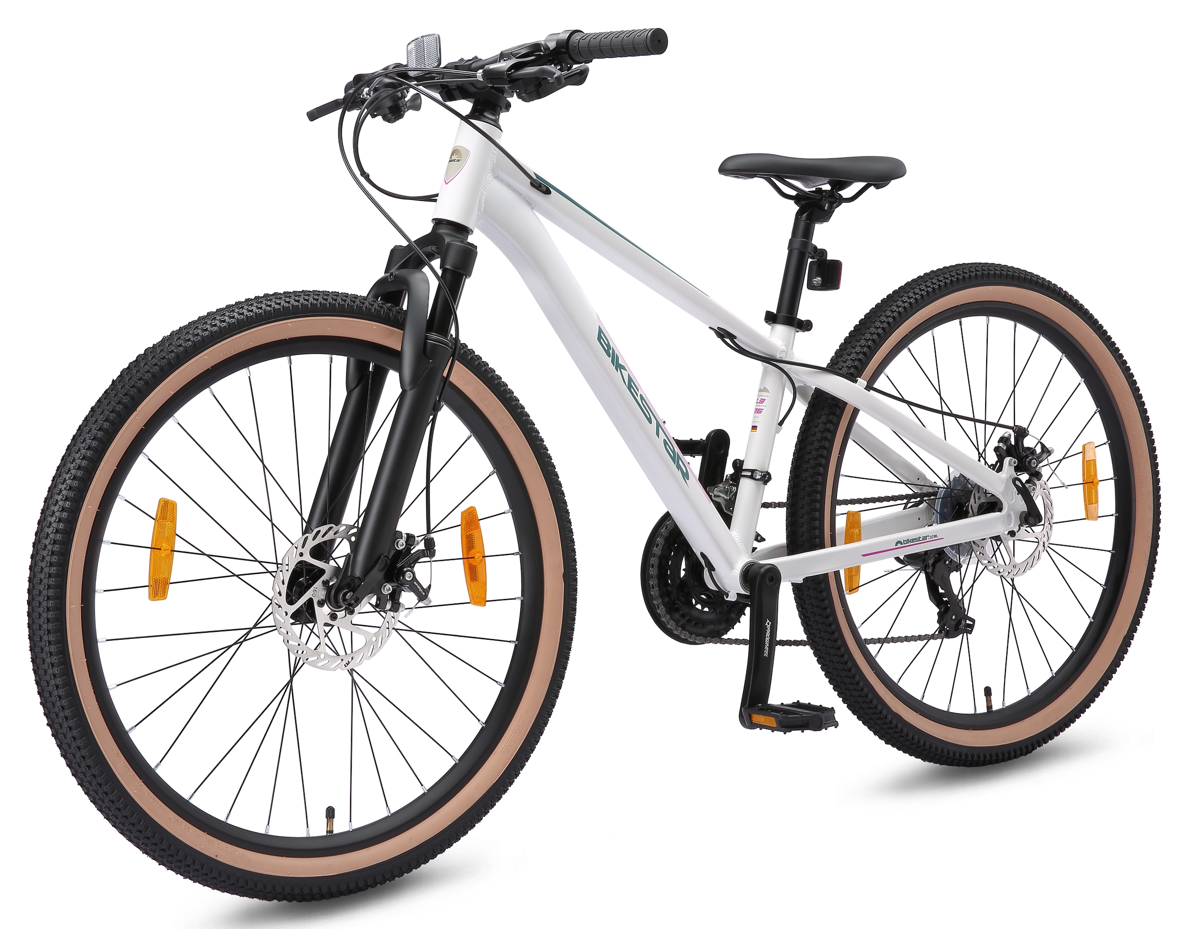 Bikestar Mountainbike 21 Gang Shimano RD-TY300 Schaltwerk Kettenschaltung für Damen und Herren, Kettenschaltung