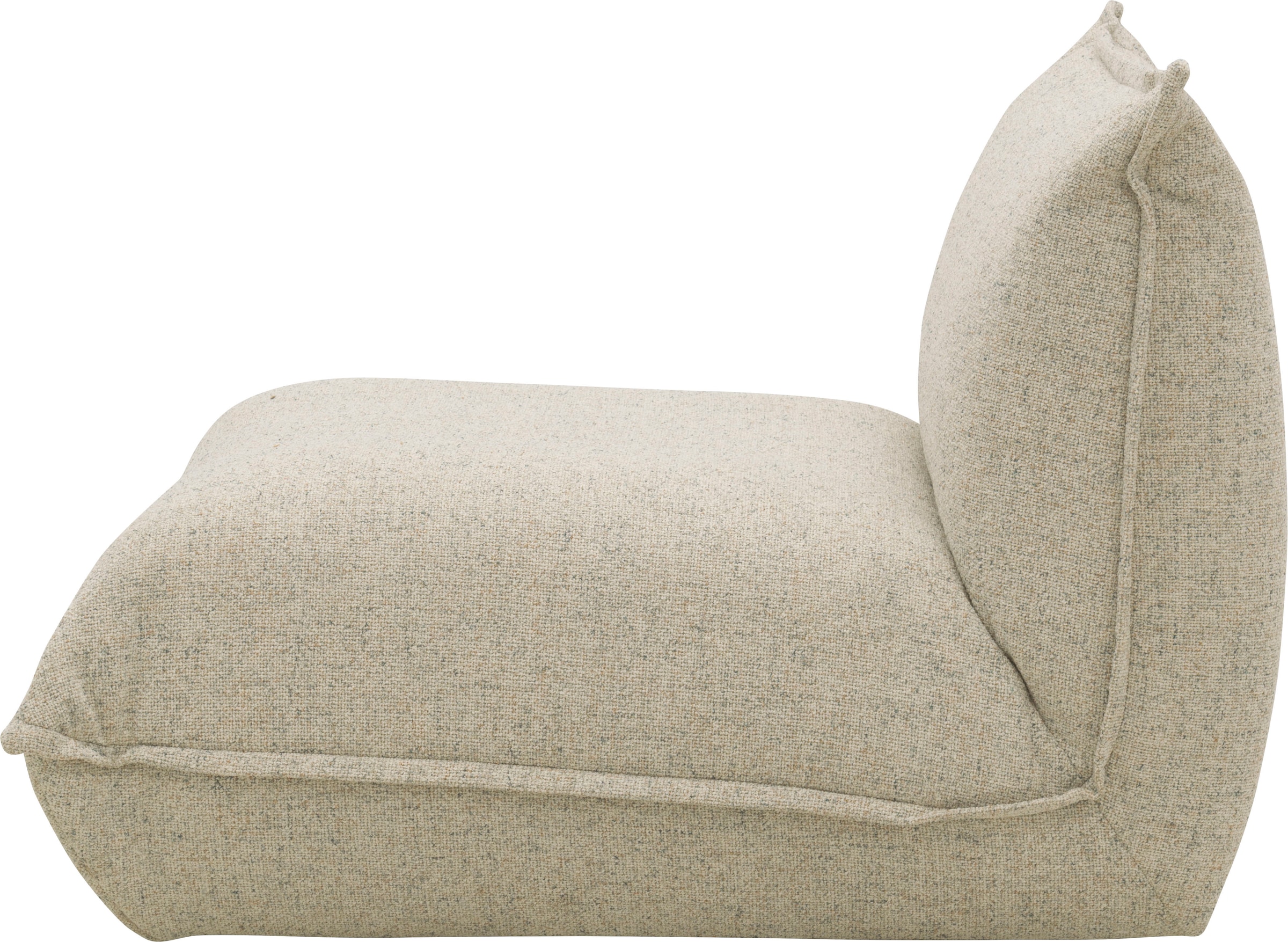 DOMO collection Sessel »Nantes Loungesessel, Wohlfühlsessel mit 360° Drehfunktion«, hochwertig gepolstert mit Federkern, Struktur, beige-petrol