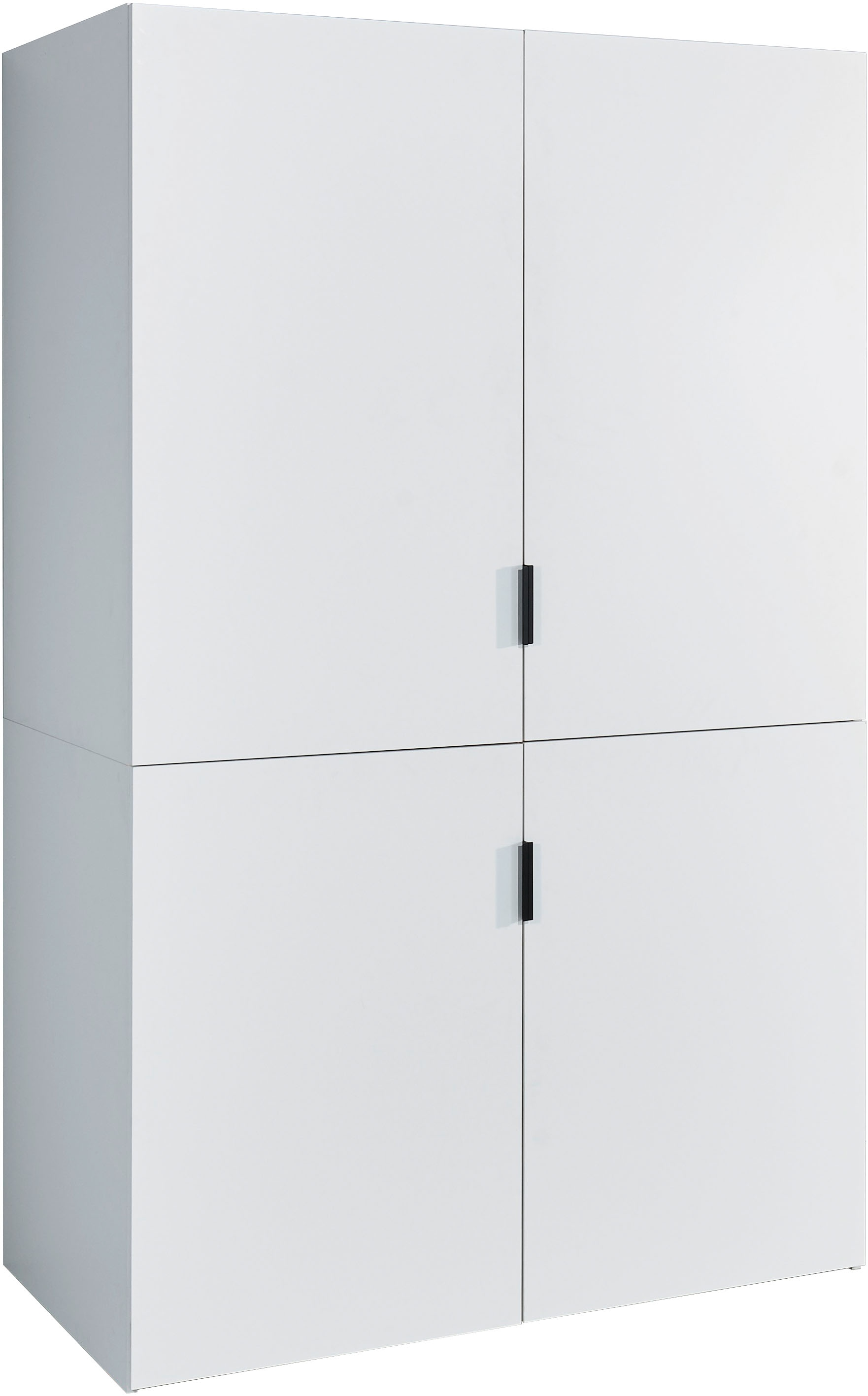 BASIC by Balculina Pantryküche »Pantryküche Heidelberg BxHxT 124x200x70 cm«, Breite 124cm, Metallgriffe, FSC-Mix 70%