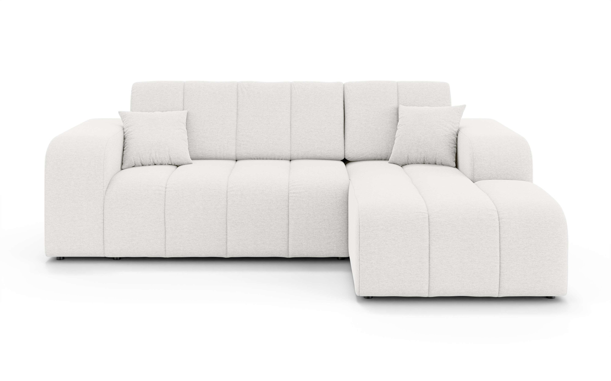 INOSIGN Ecksofa »CASSY L-Form, Schlafsofa mit Bettkasten, Maße B/T/H: 245/165/88 cm«, mit 2 Rückenkissen, Recamiere rechts oder links bestellbar