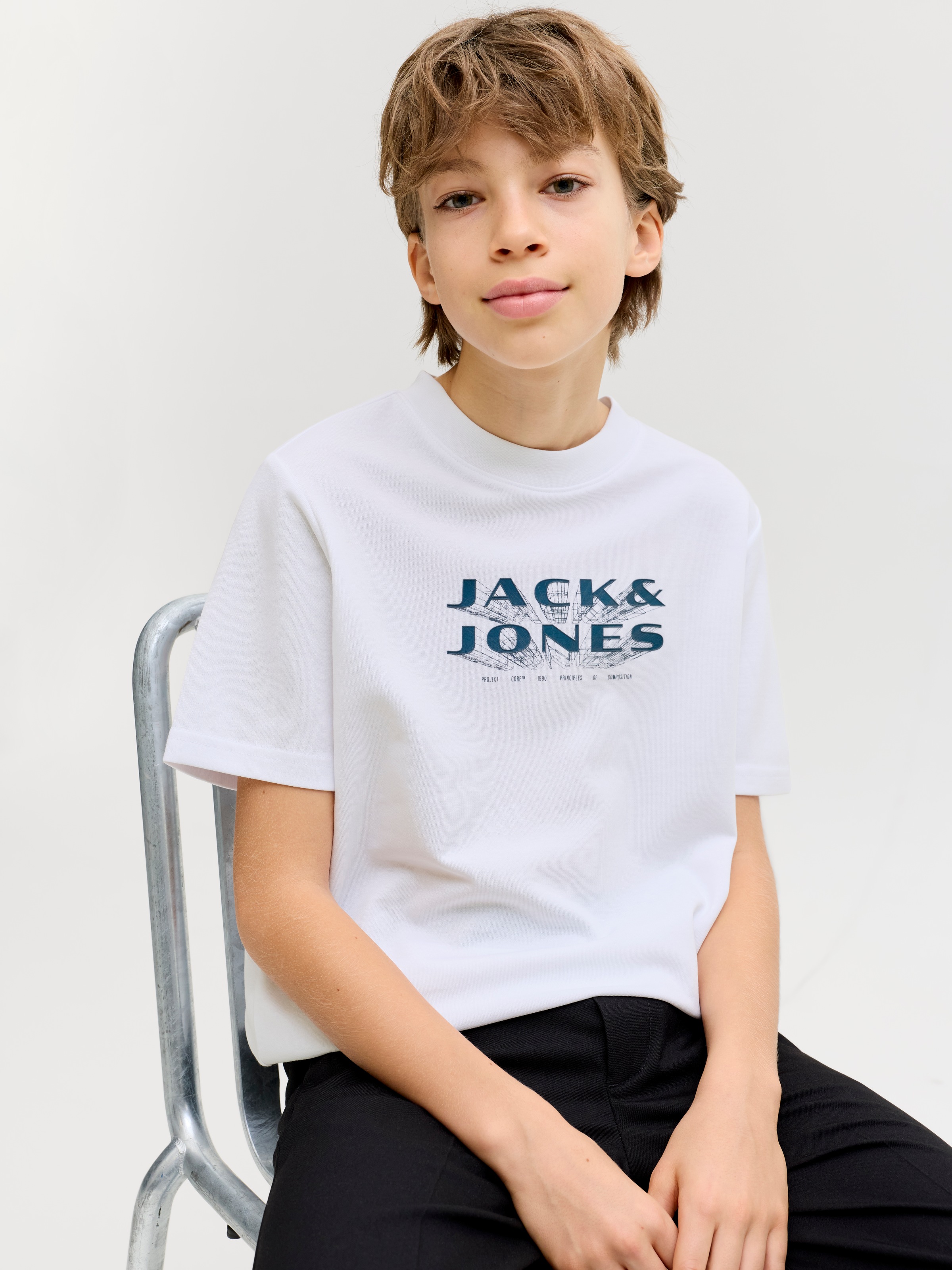 Jack & Jones Junior T-Shirt »JCOFUSION JJ BRANDING TEE SS CN JNR«