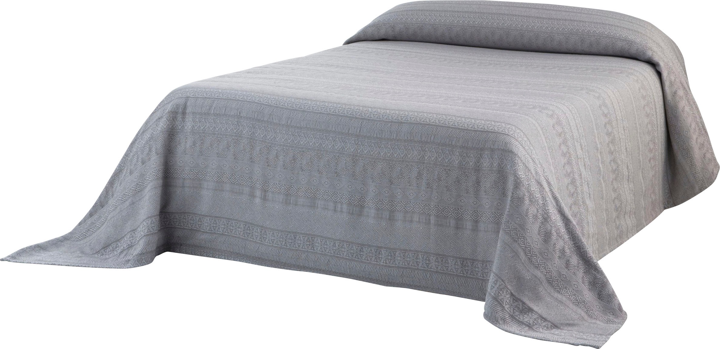 Home affaire Tagesdecke »Toscana«, Tagesdecke, Wohndecke, Überwurf für Bett, Tisch oder Sofa, Material 60% reycelte Baumwolle und 40% Polyester, Streifen Design, Kinder- und Erwachsenendecke