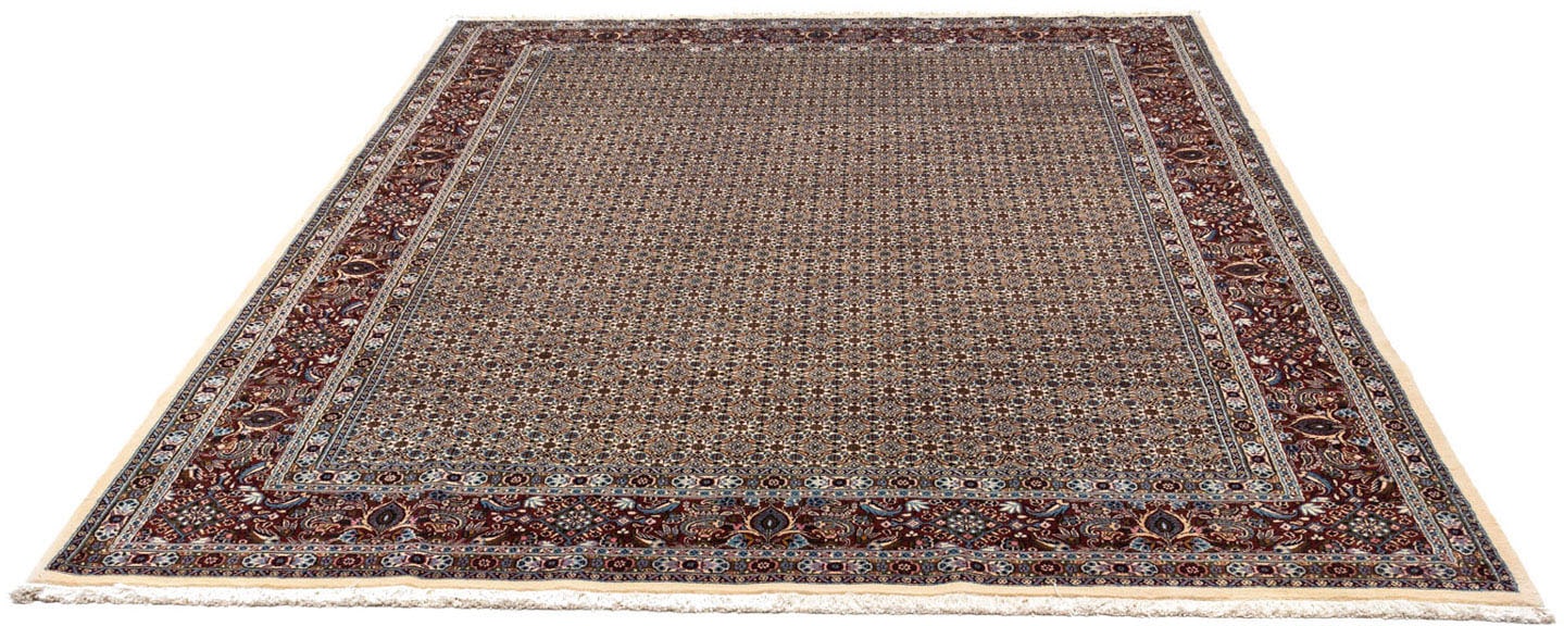 morgenland Wollteppich »Moud Stark Gemustert Blu scuro 340 x 246 cm«, recht günstig online kaufen