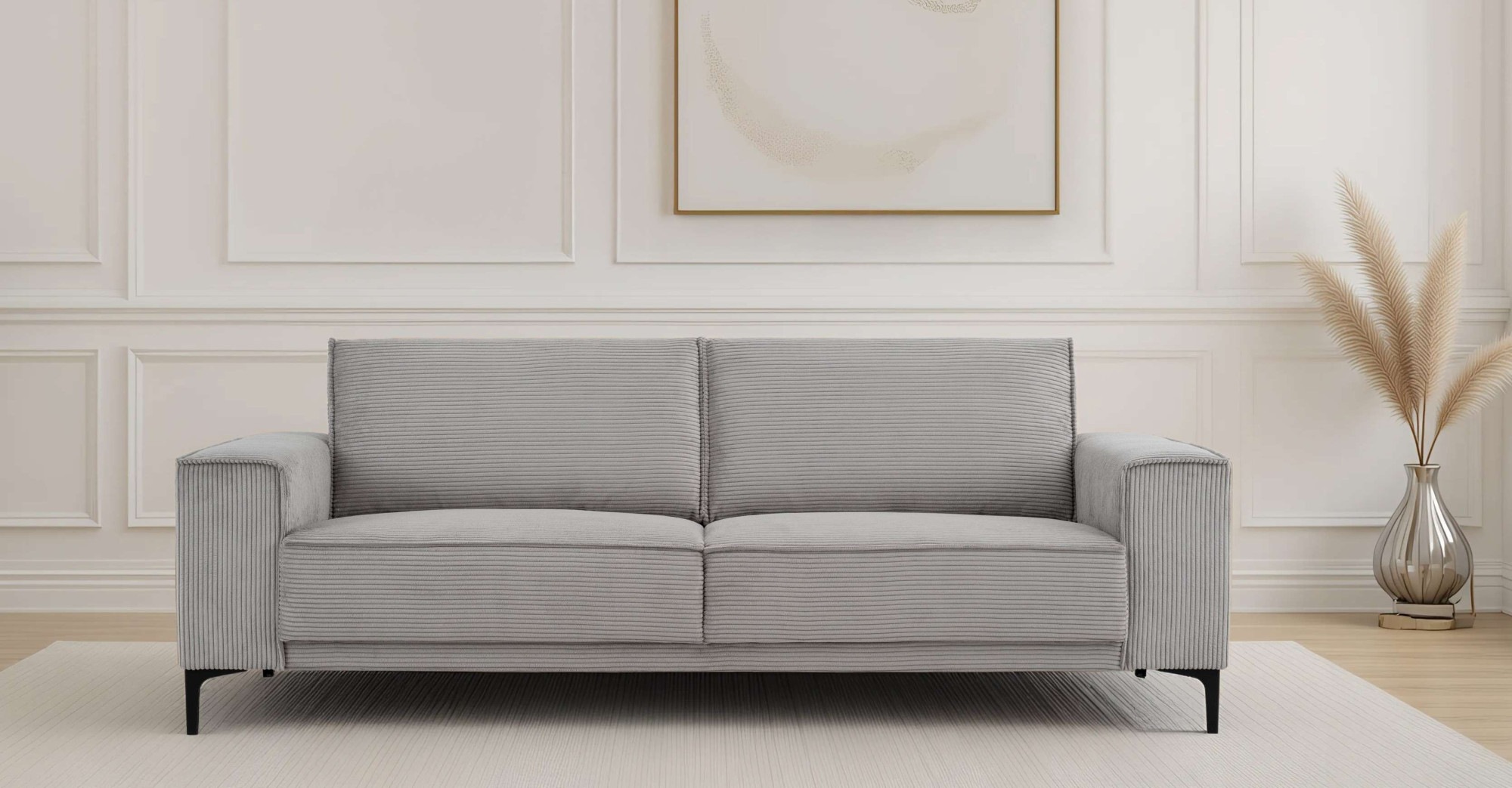 PLACES OF STYLE 3-Sitzer »3er Sofa Oland, Struktur, Flachgewebe, Luxus-Micr günstig online kaufen