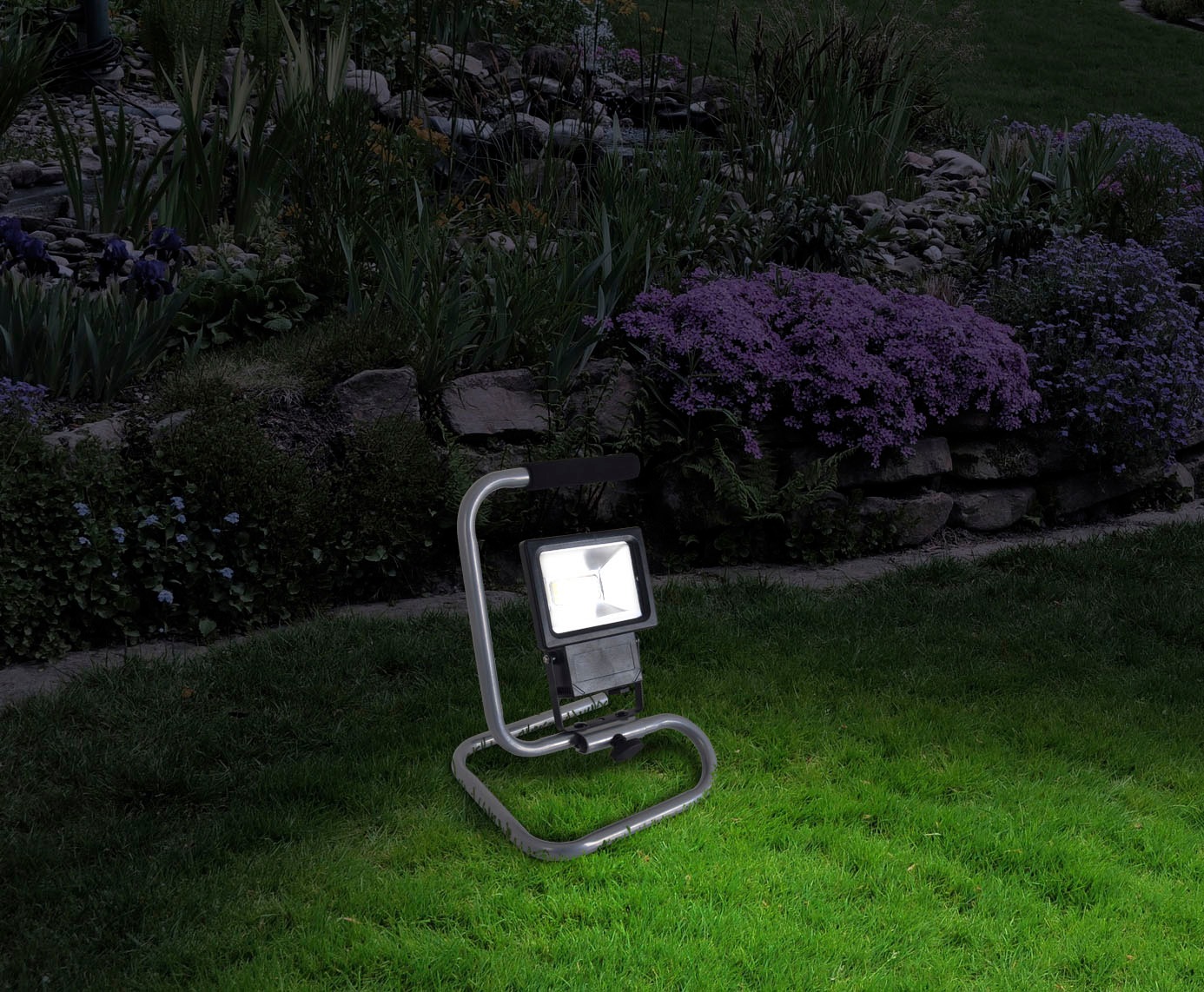 näve Baustrahler »Baro Arbeitsscheinwerfer, Bauscheinwerfer«, 1 flammig, Leuchtmittel LED-Board | LED fest integriert, kaltweiß, Arbeitsleuchte Werkstatt, Baustelle, Keller, Gartenstrahler