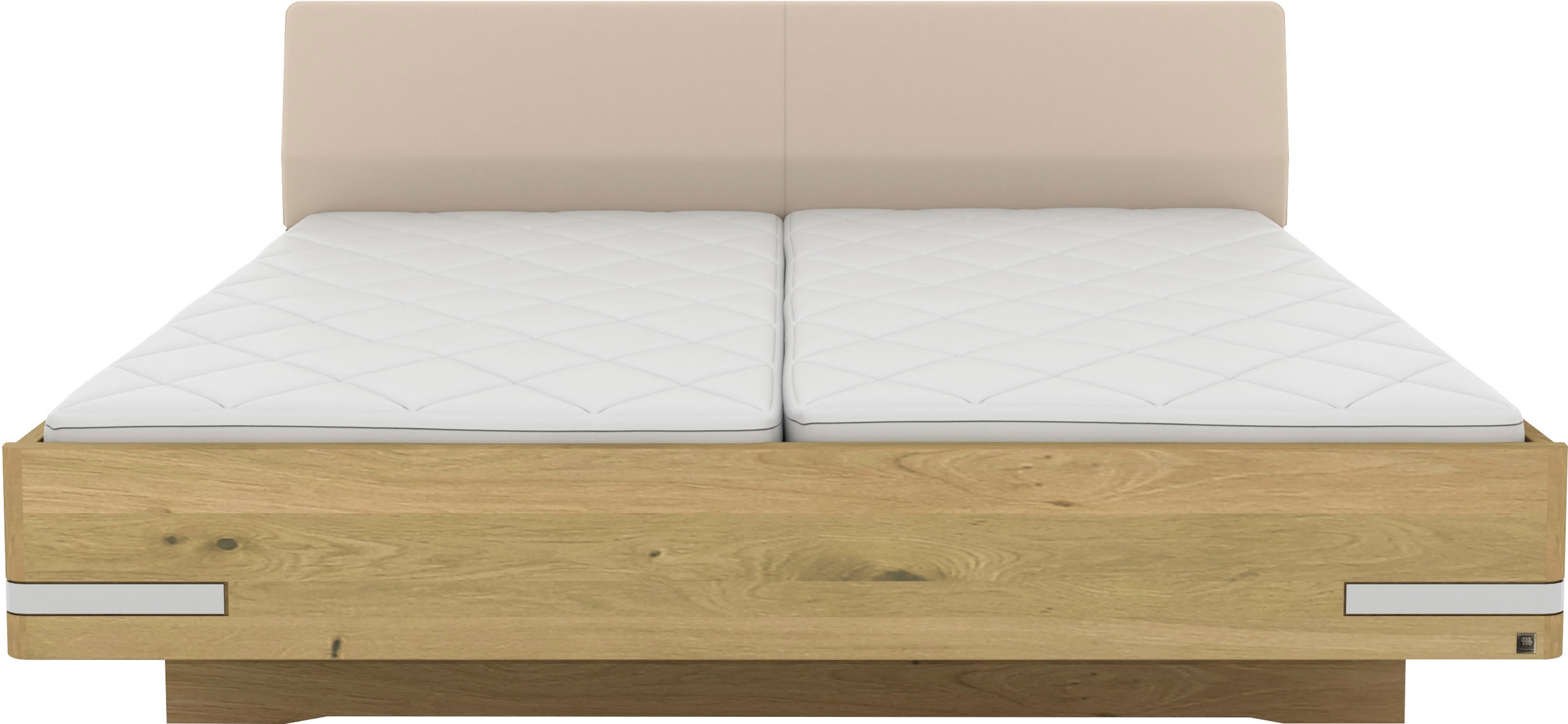 Musterring Holzbett »Savona, Bettgestell, Bettrahmen, teilmassiv Bianco-Eic günstig online kaufen