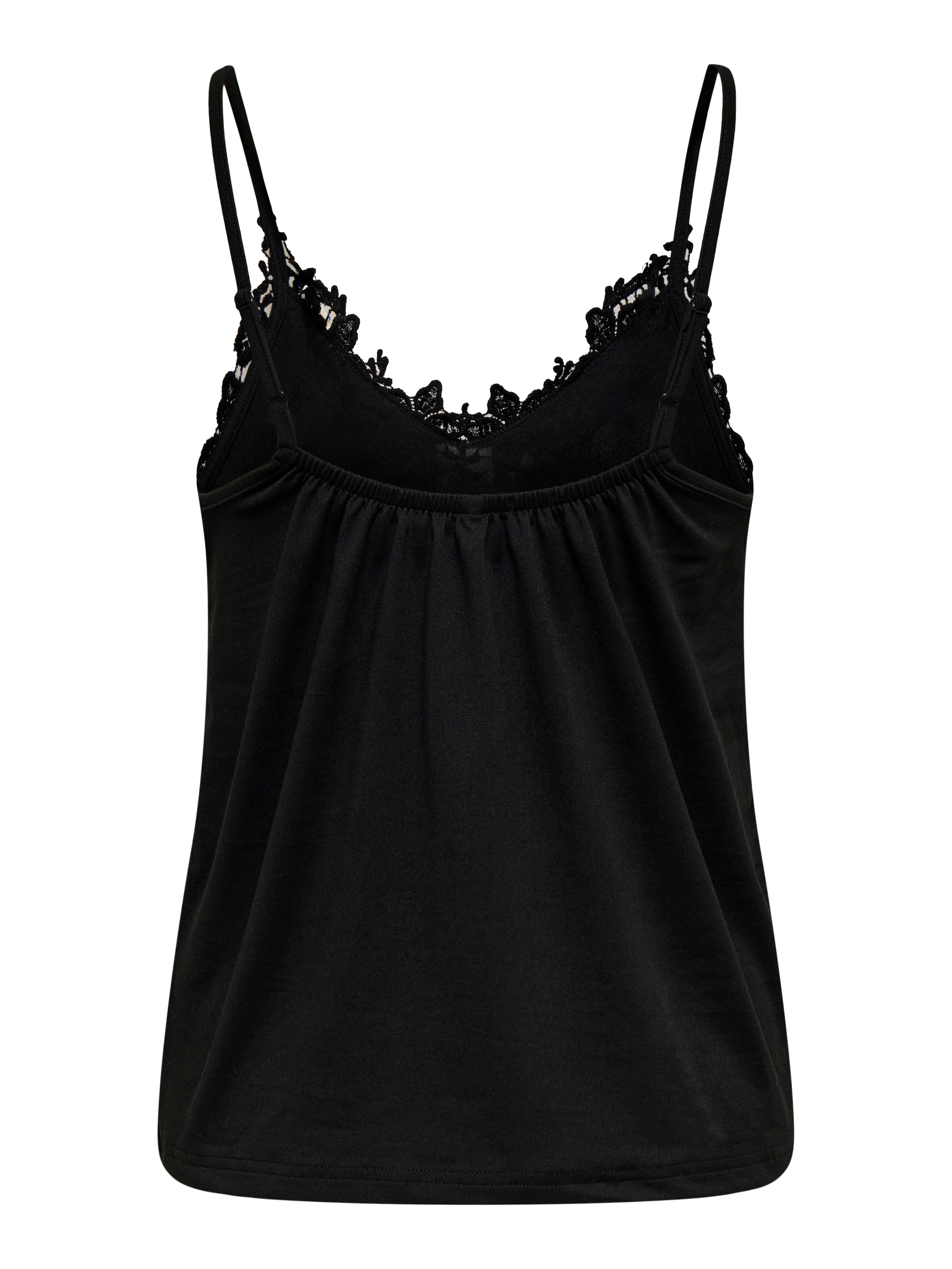 ONLY Spitzentop »ONLBETINA S/L V-NECK LACE TOP CS JRS« Kunstfaser, regular fit
