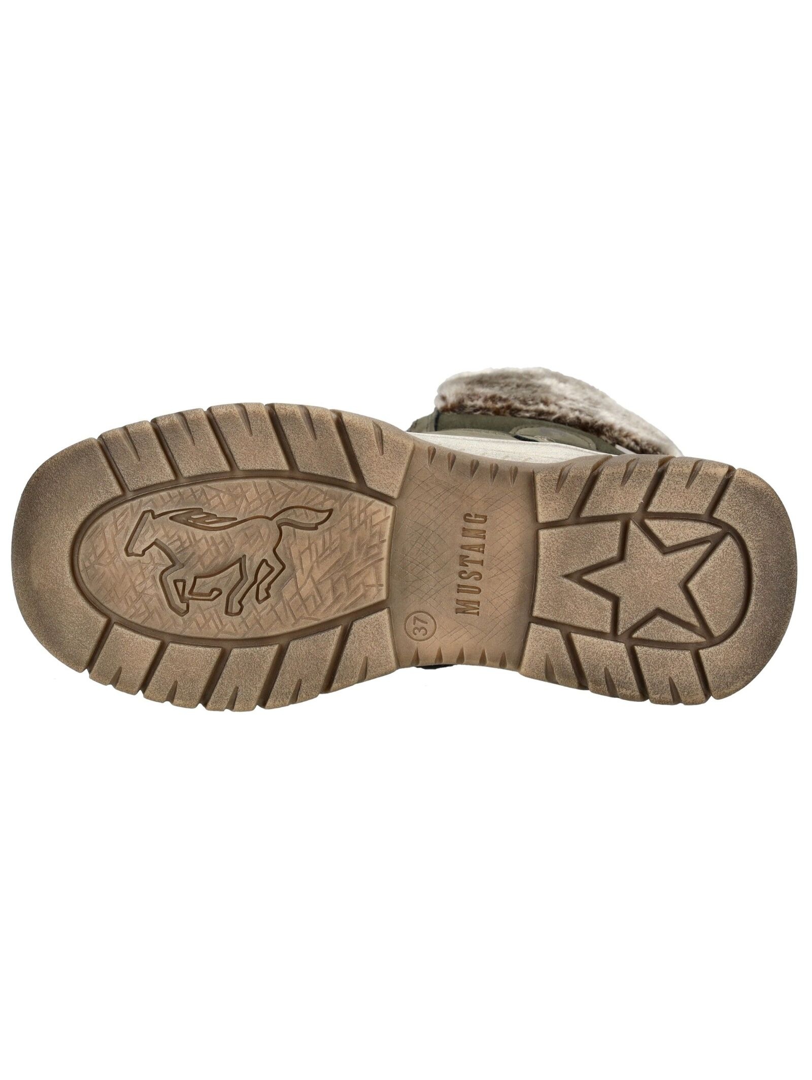 Mustang Shoes Schnürstiefelette »Mustang Shoes Stiefelette Lederimitat/Textil«