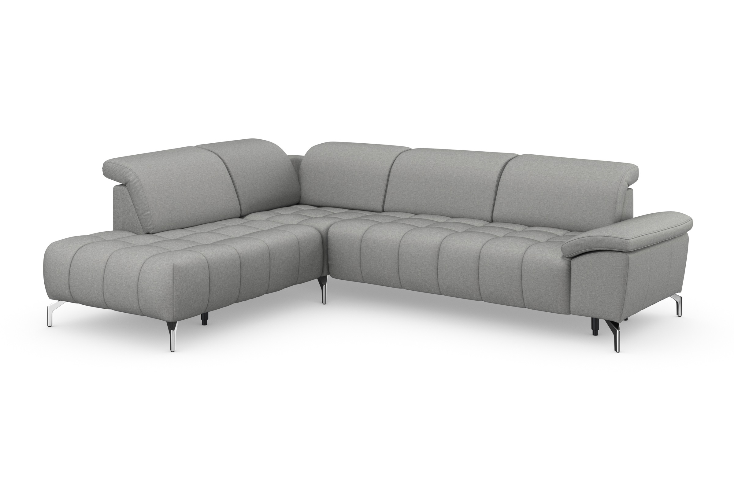 sit&more Ecksofa »Cool L-Form«, wahlweise mit Kopfteilverstellung und Vorziehsitz, motorisch