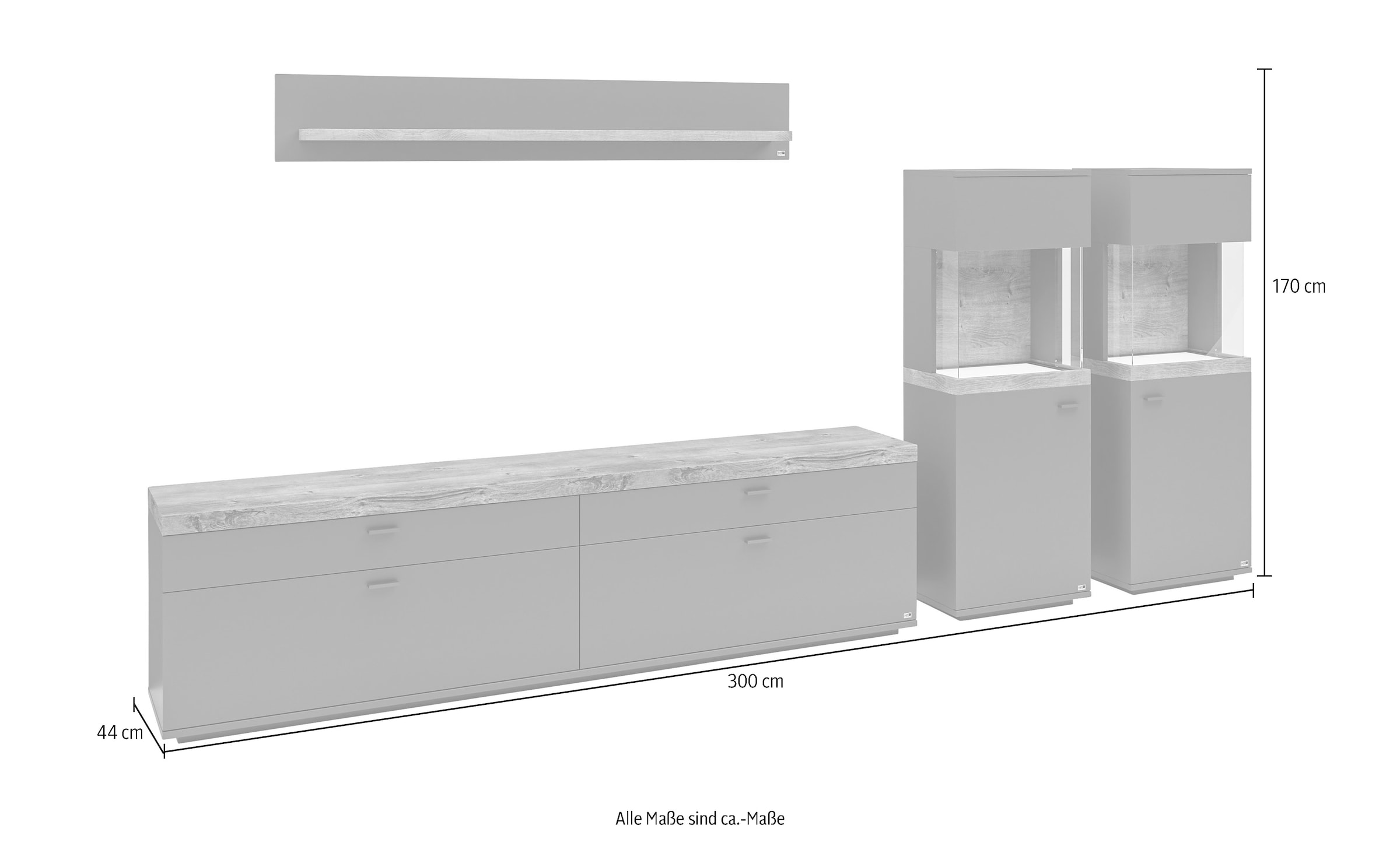 set one by Musterring Wohnwand »Lancaster«