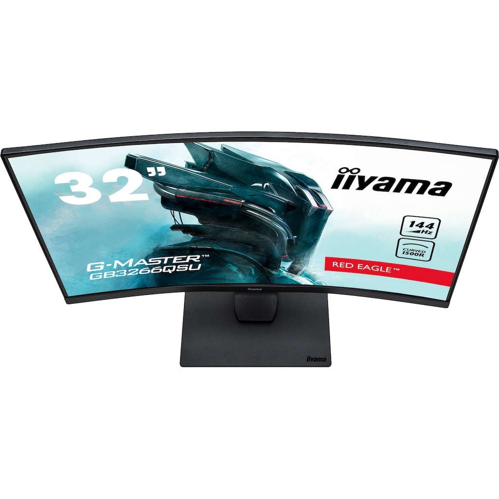 Iiyama Curved-LED-Monitor »G-MASTER GB3266QSU-B1«, 80 cm/31,5 Zoll, 2560 x 1440 px, WQHD, 1 ms Reaktionszeit, 144 Hz