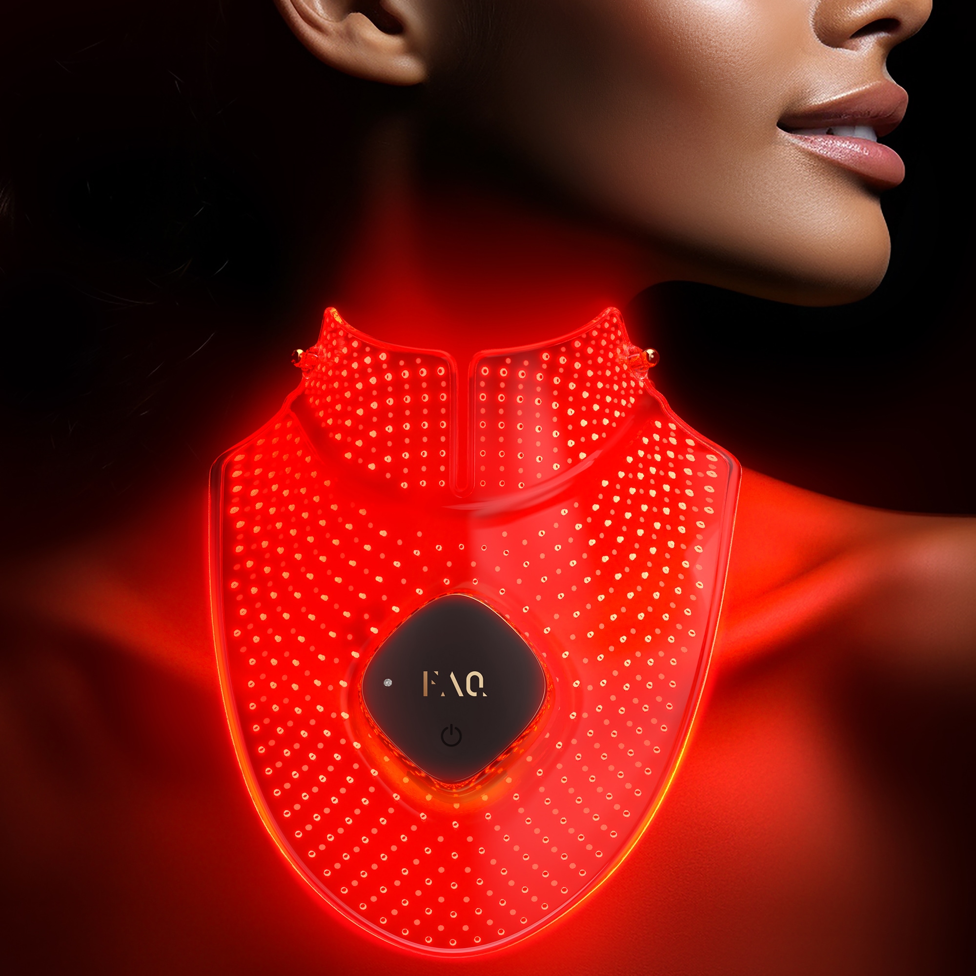 FAQ™ Lichttherapiegerät »FAQ™ 211 Silicone LED Neck & Décolleté Mask«, LED-Maske zur Lichttherapie aus Silikon