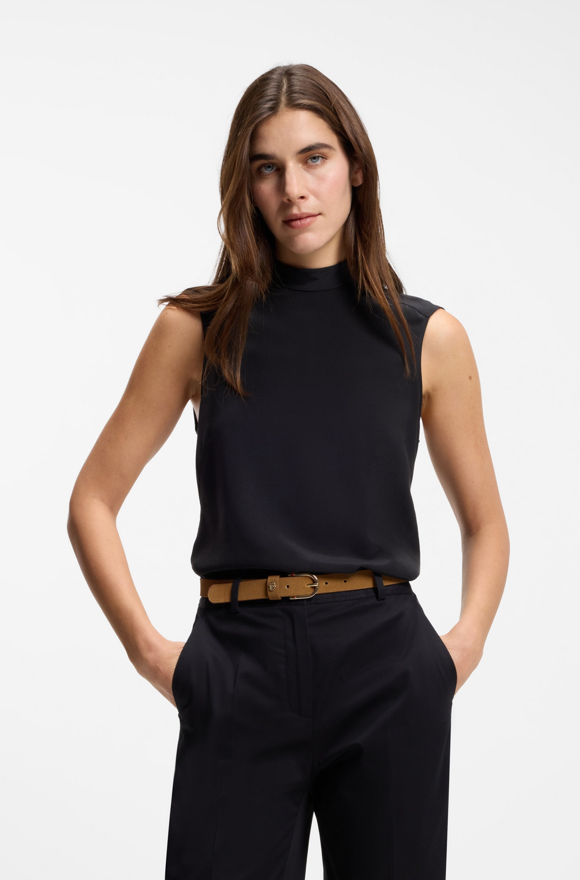 BOSS Ledergürtel »Scarlet BB Sz25« mit Monogramm-Label